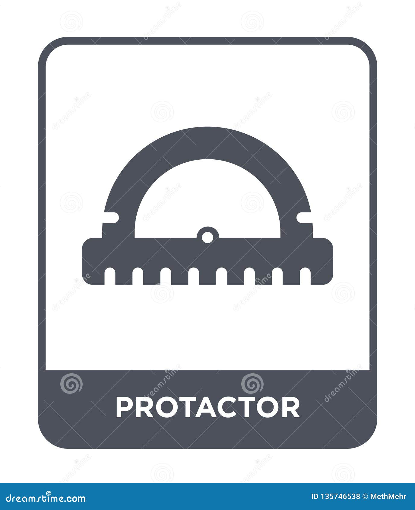 protactor icon in trendy  style. protactor icon  on white background. protactor  icon simple and modern flat