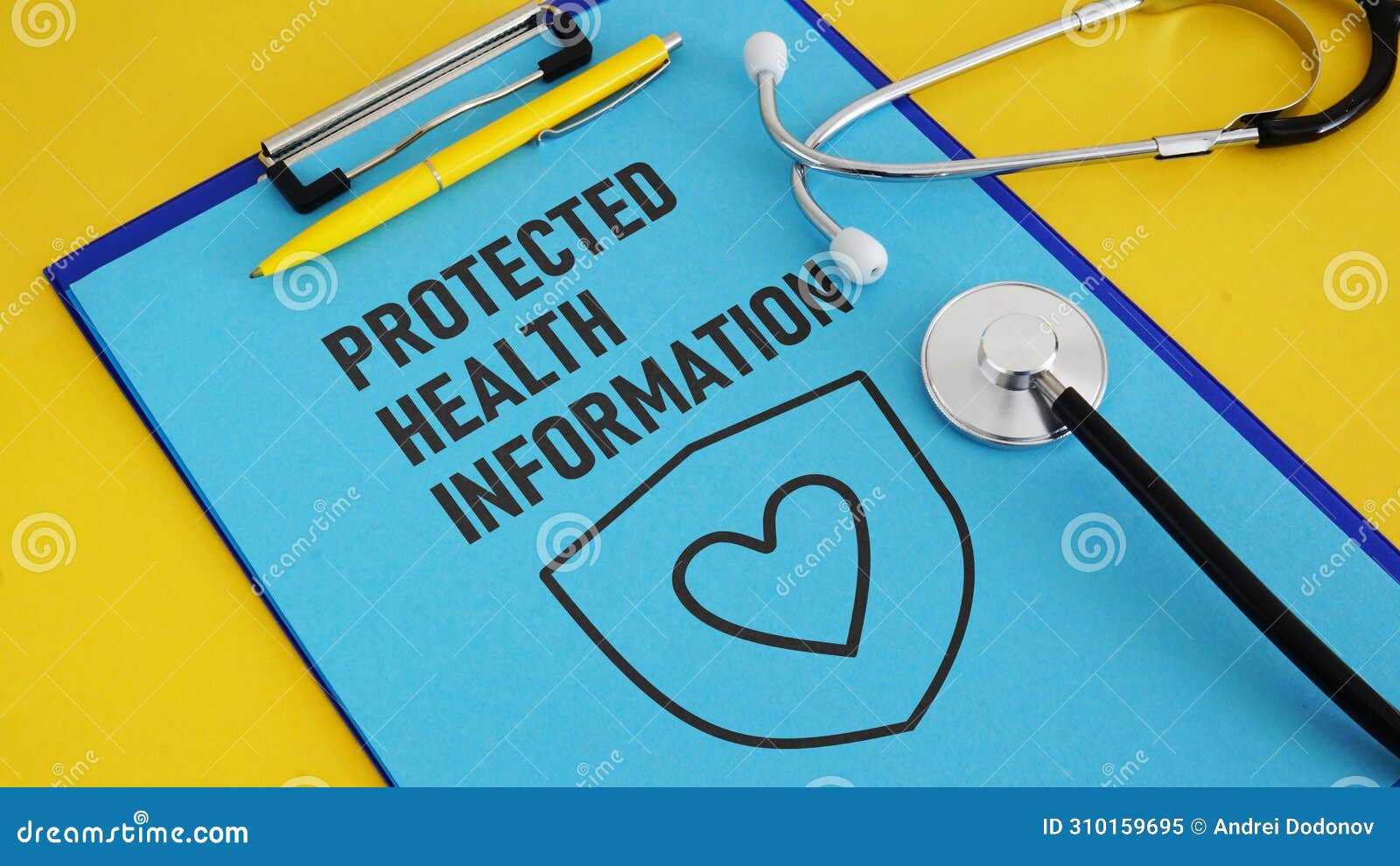 Protected Health Information PHI is Shown Using the Text Stock Image
