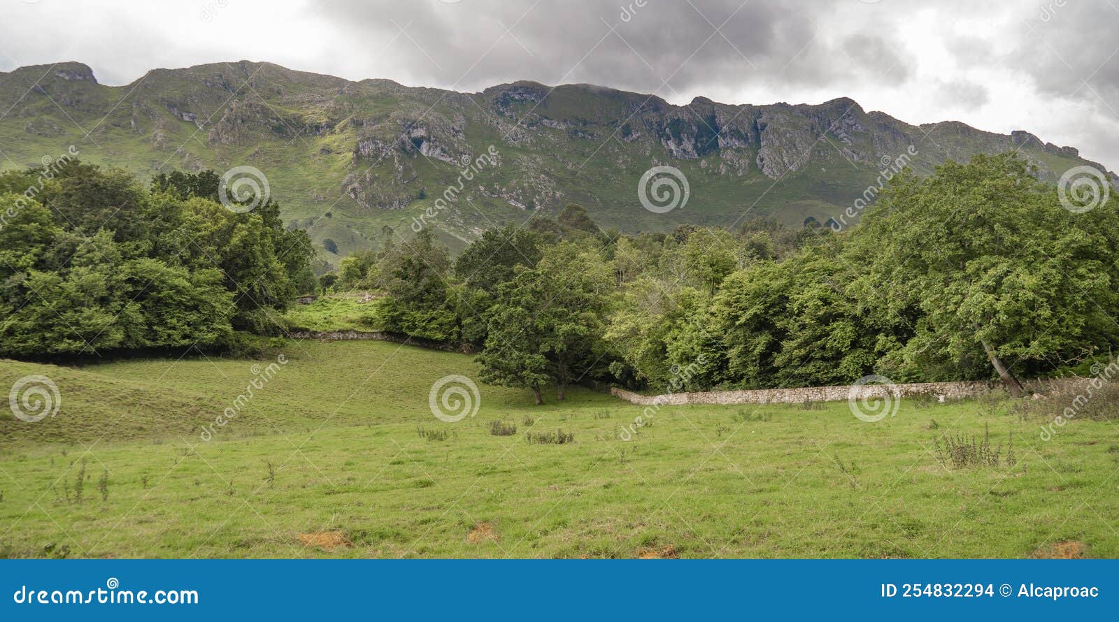 protected landscape of sierra de cuera, asturias, spain