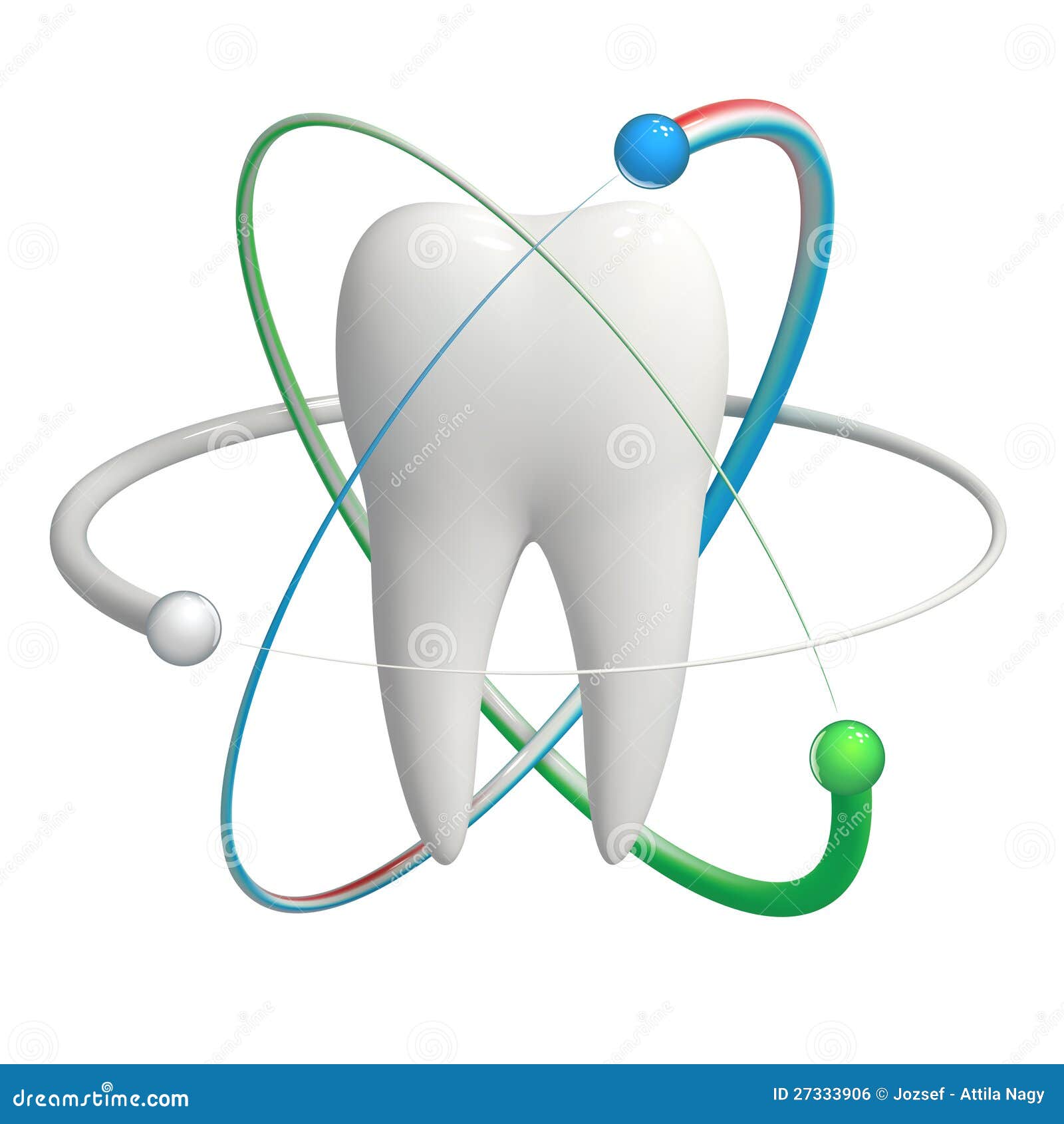 protected tooth - realistic 3d  icon