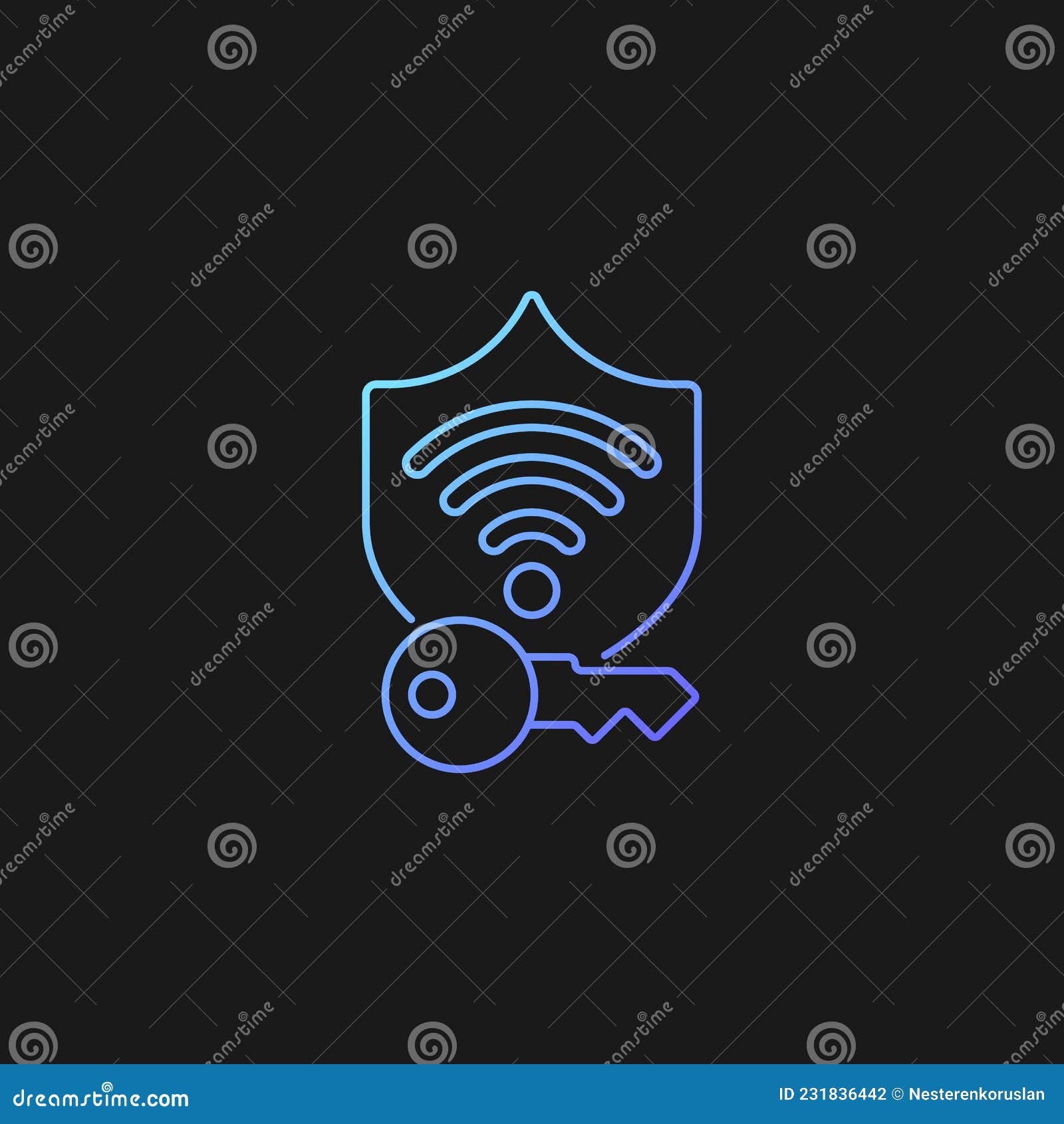 Hotspot shield ogo protected wifi connection icon Vector Image