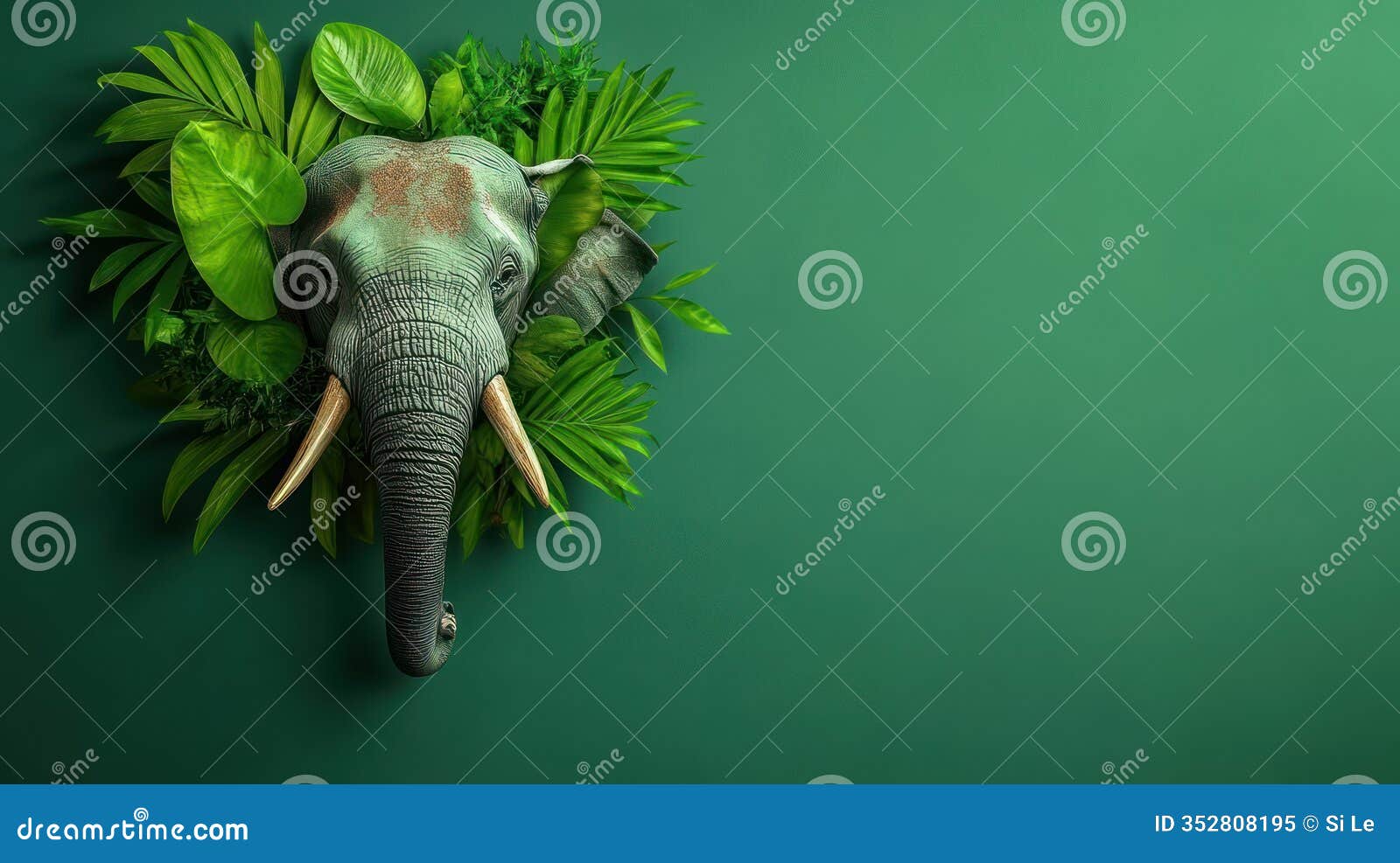 protecting our planet: world wildlife day concept with copy space for green nature conservation