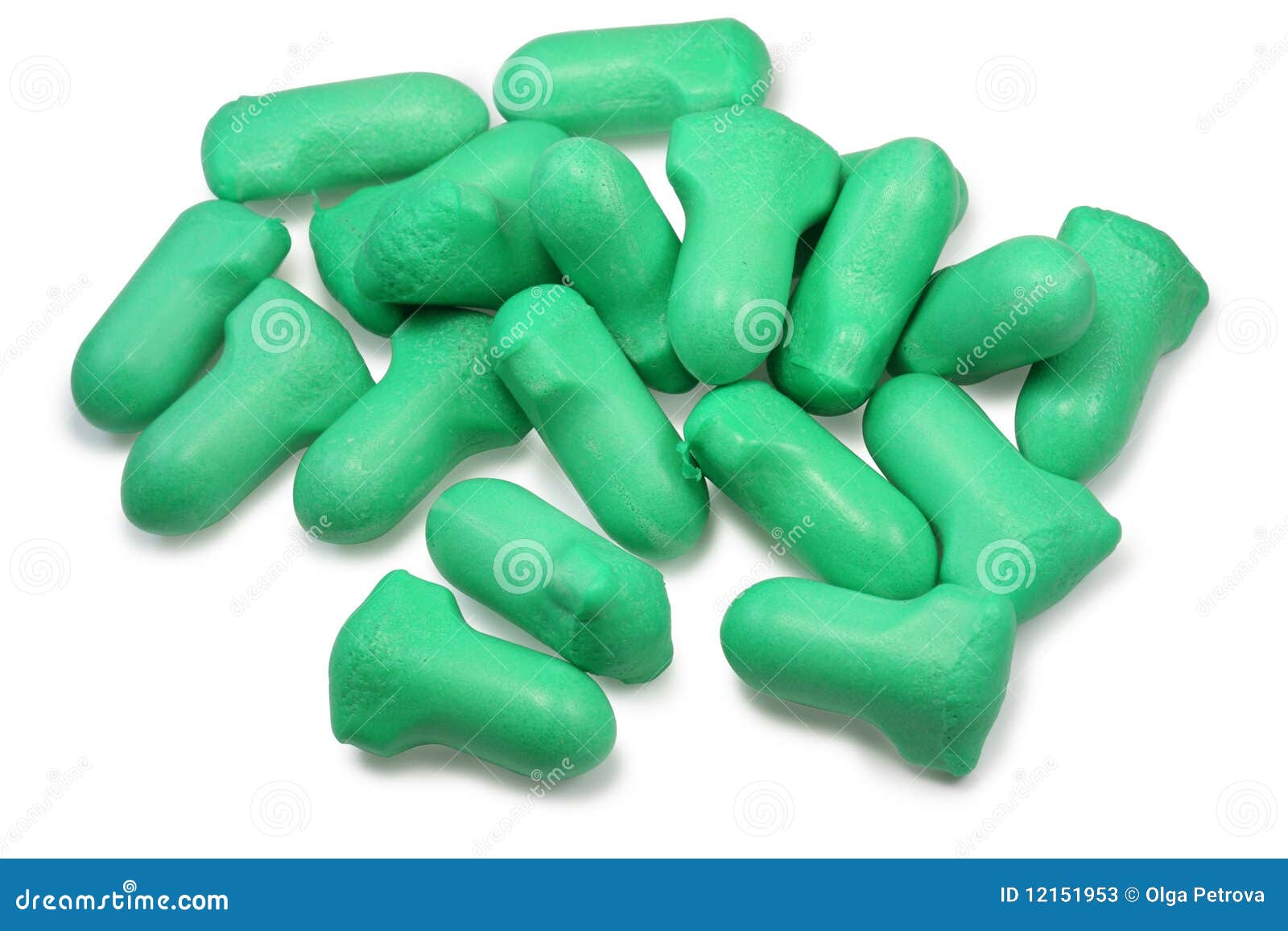 Protection for Ears. Green Plugs Stock Image Image of assistance