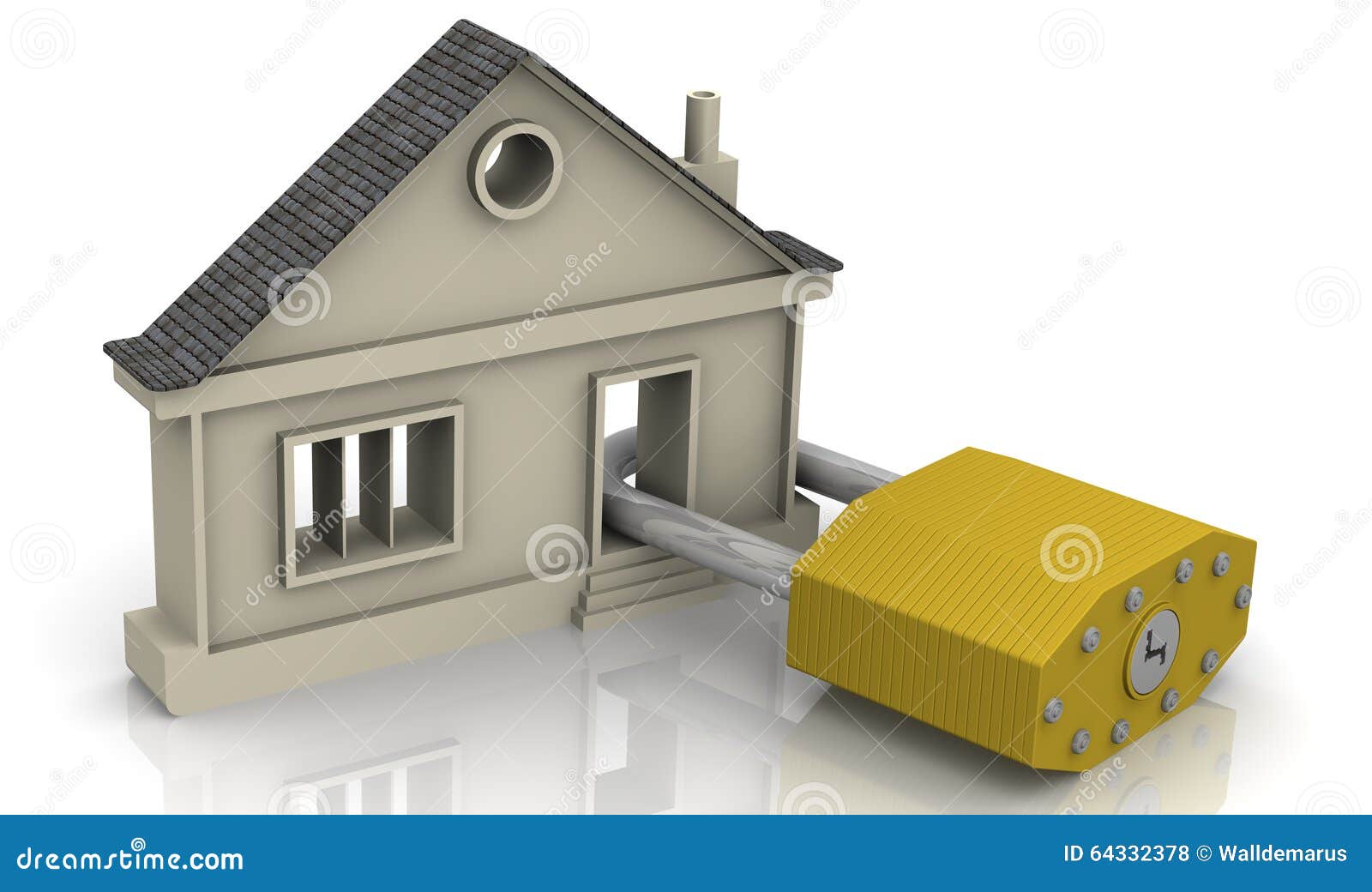 Protection of Real Estate. Concept Stock Illustration Illustration of