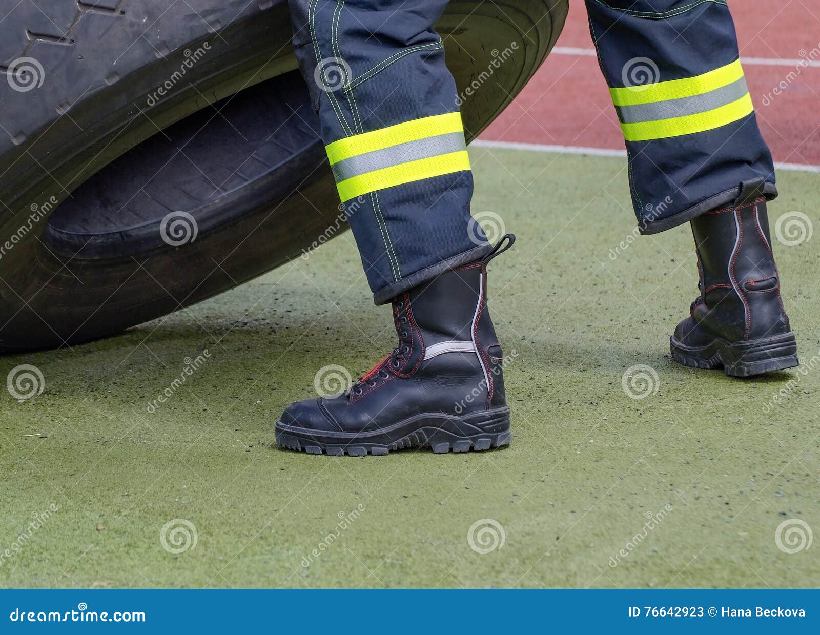 Protective Boots of a Firefighter. Stock Image Image of boots, safety