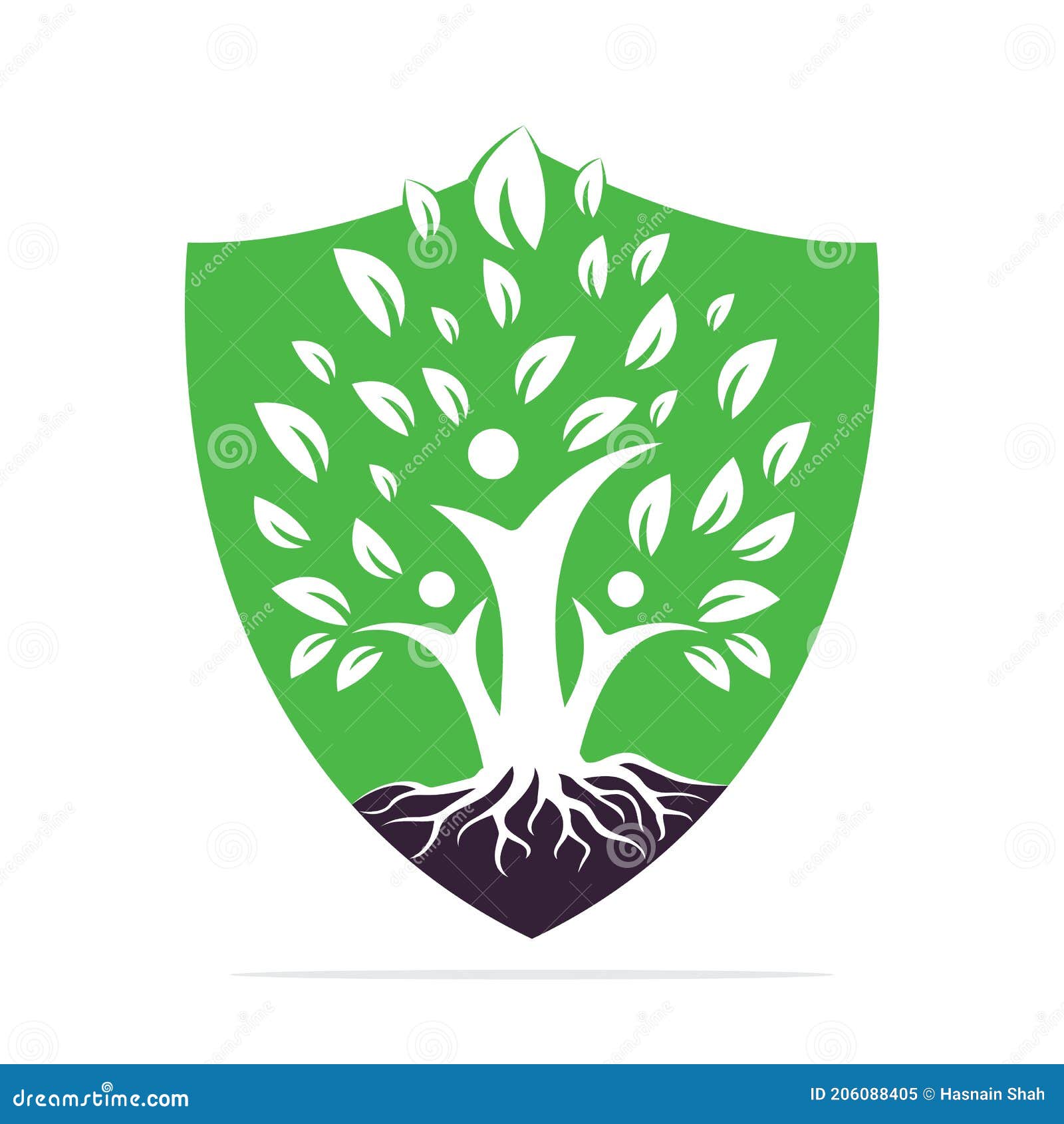 Family Tree and Roots Logo Design. Stock Vector - Illustration of business,  connecting: 206088405