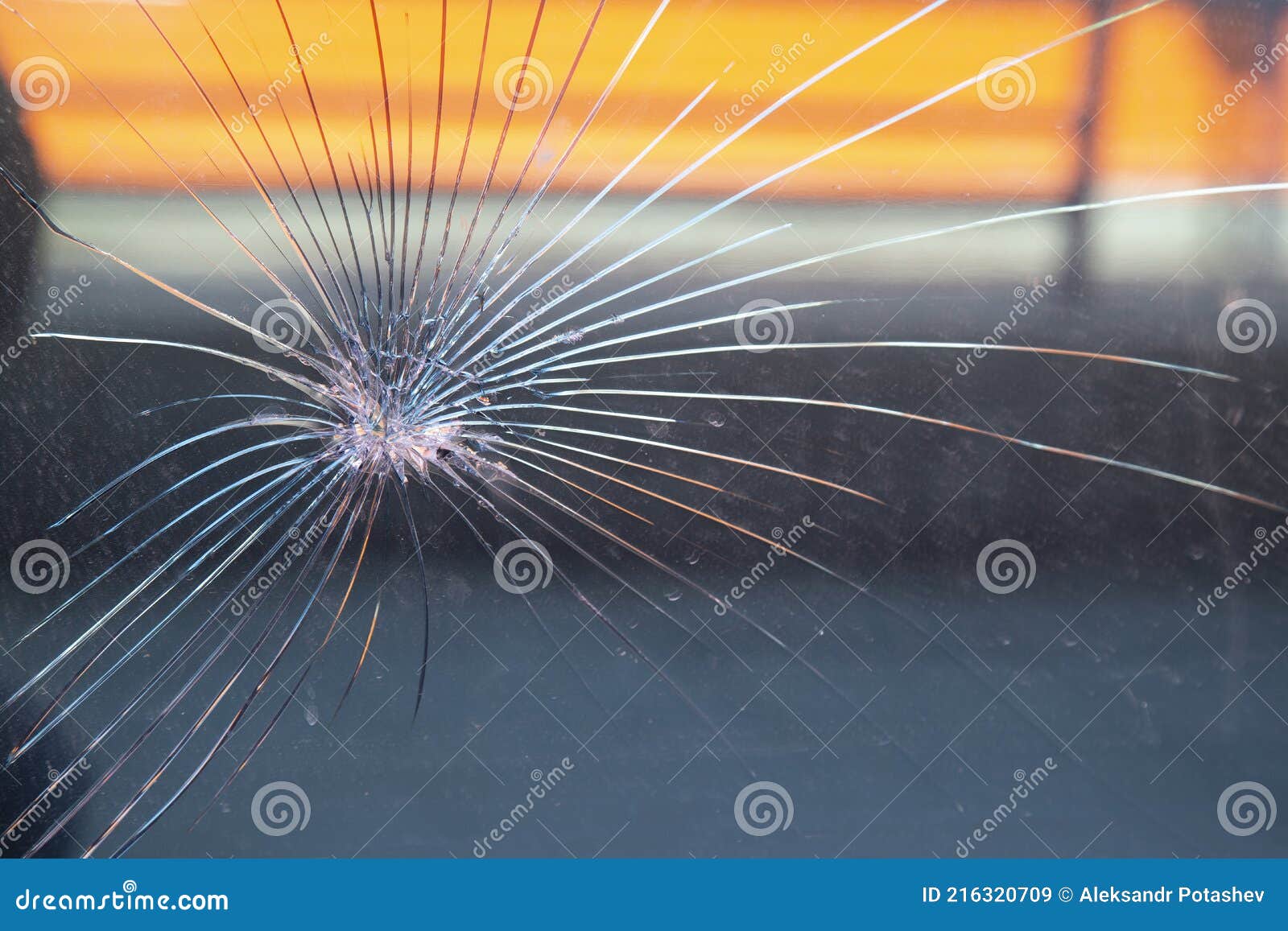 Protective Film for Windows.Test of the Protective Film Stock Image