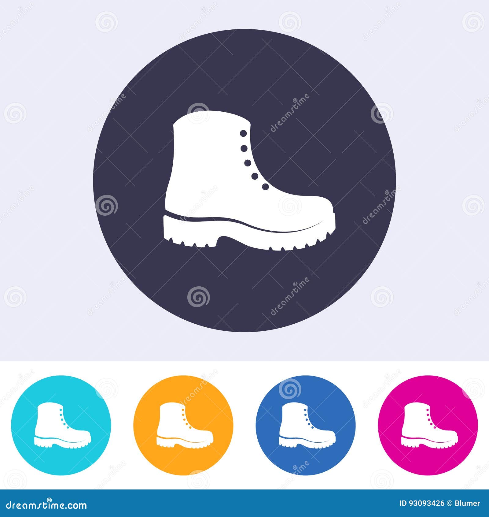 Protective Footwear Must Be Worn Icon Stock Vector Illustration of