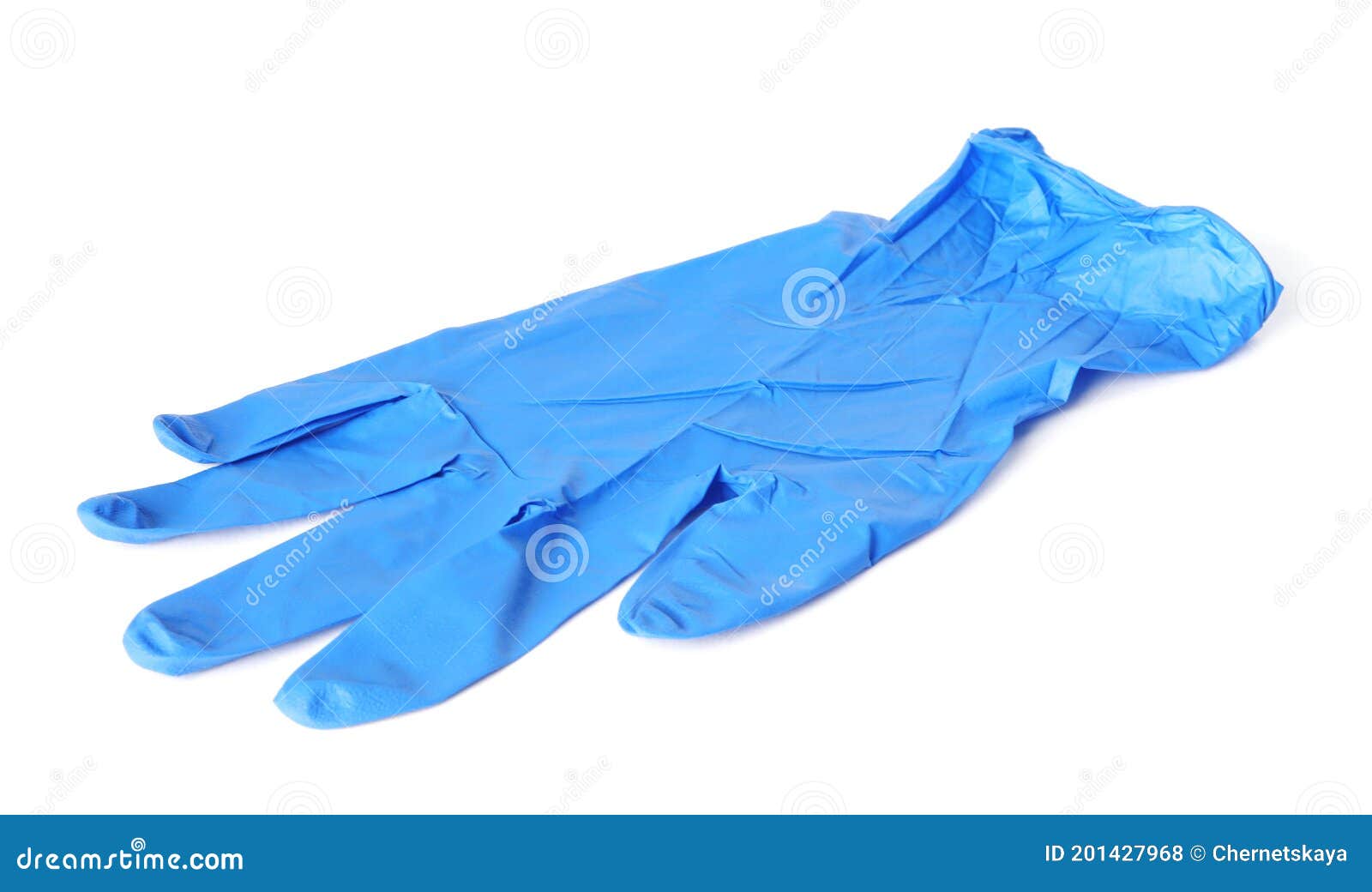 Protective Glove Isolated on White. Medical Item Stock Photo Image of