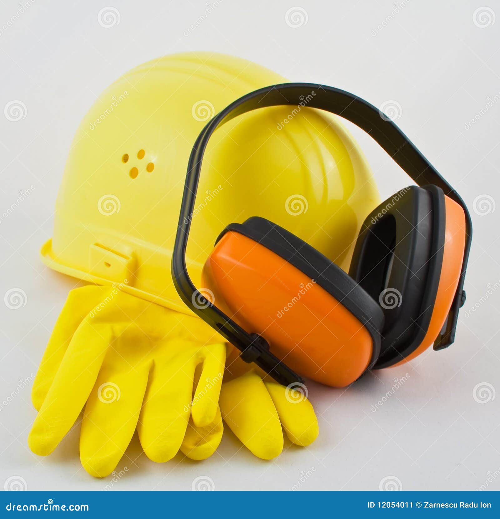 Protective work gear stock image. Image of white, background 12054011