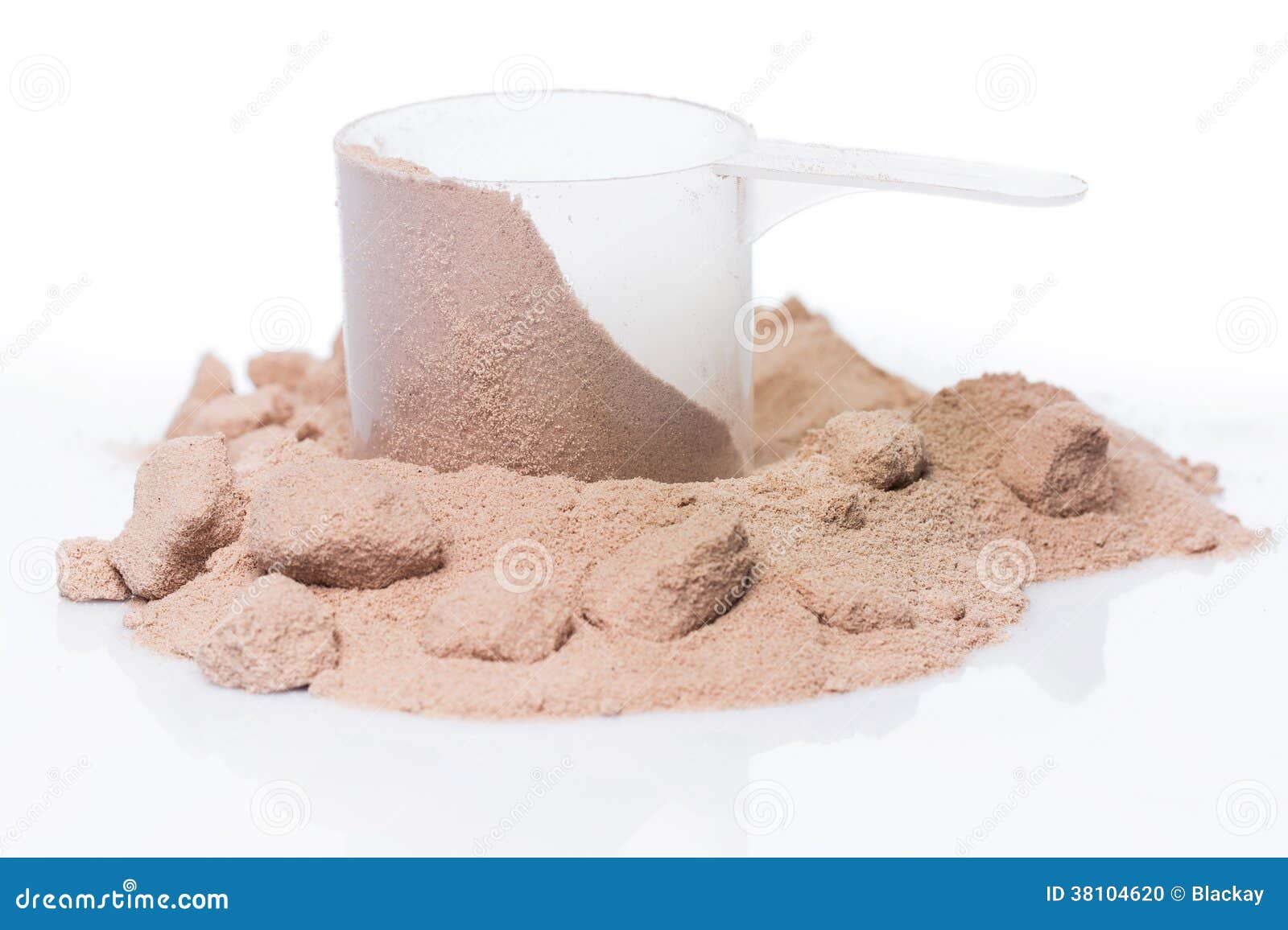 Protein powder and scoop stock photo. Image of background 38104620