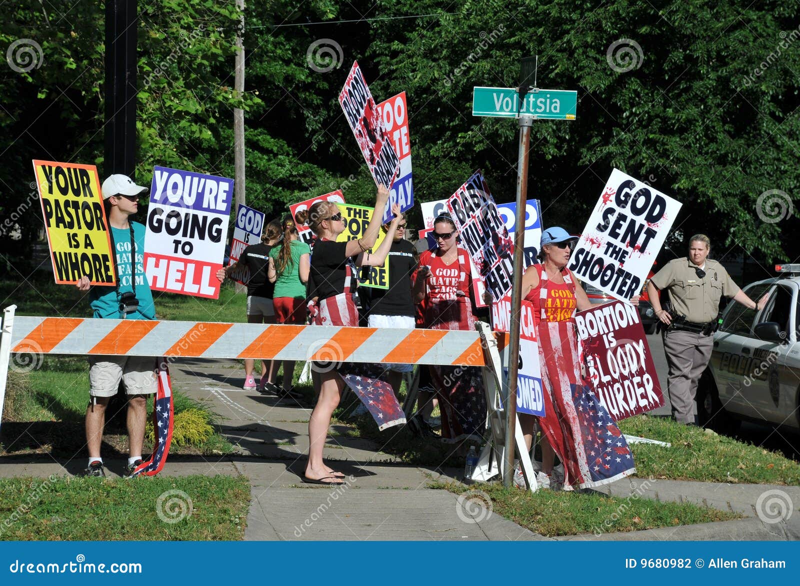 Protest at Dr Tiller Funeral Editorial Photography Image of