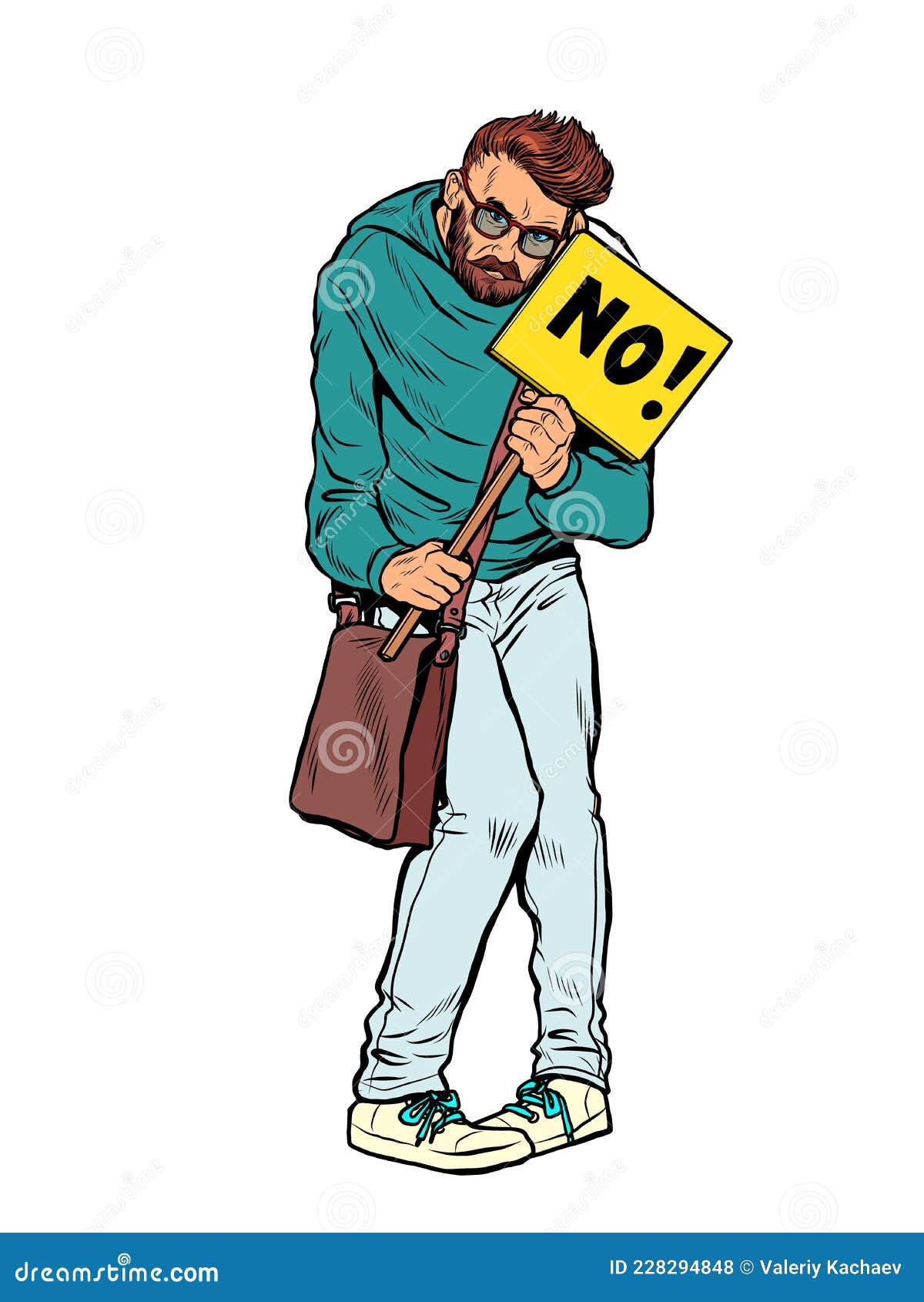 Protesting Man with No Poster. Hipster Intellectual at a Political Action Stock Vector - Illustration of hand, african: 228294848 Protesting Man with No Poster. Hipster Intellectual at a Political Action Stock Vector - Illustration of hand, african: 228294848