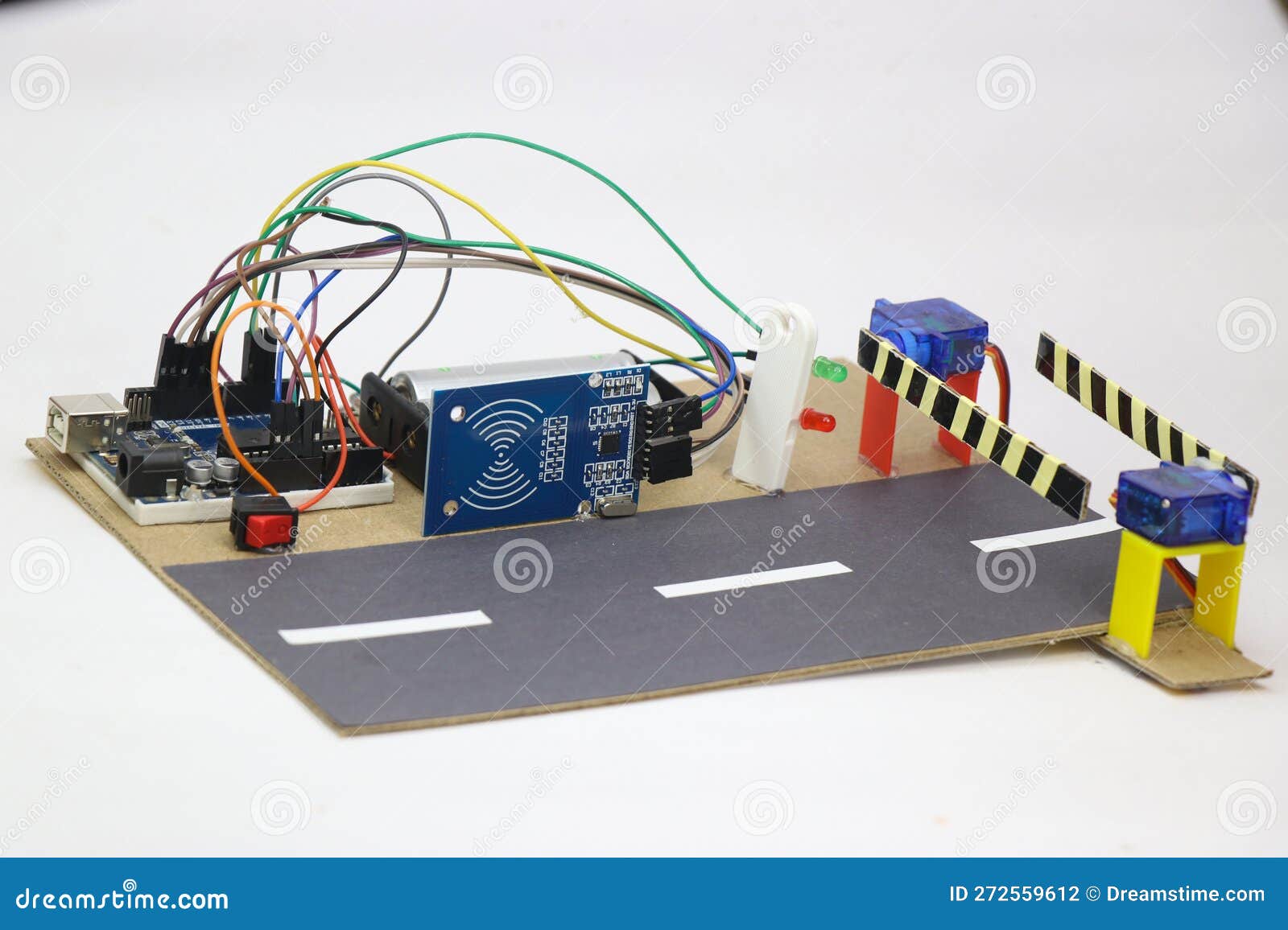 Prototype of Automatic Toll Collection System Using RFID Sensor and Circuit Diagram
