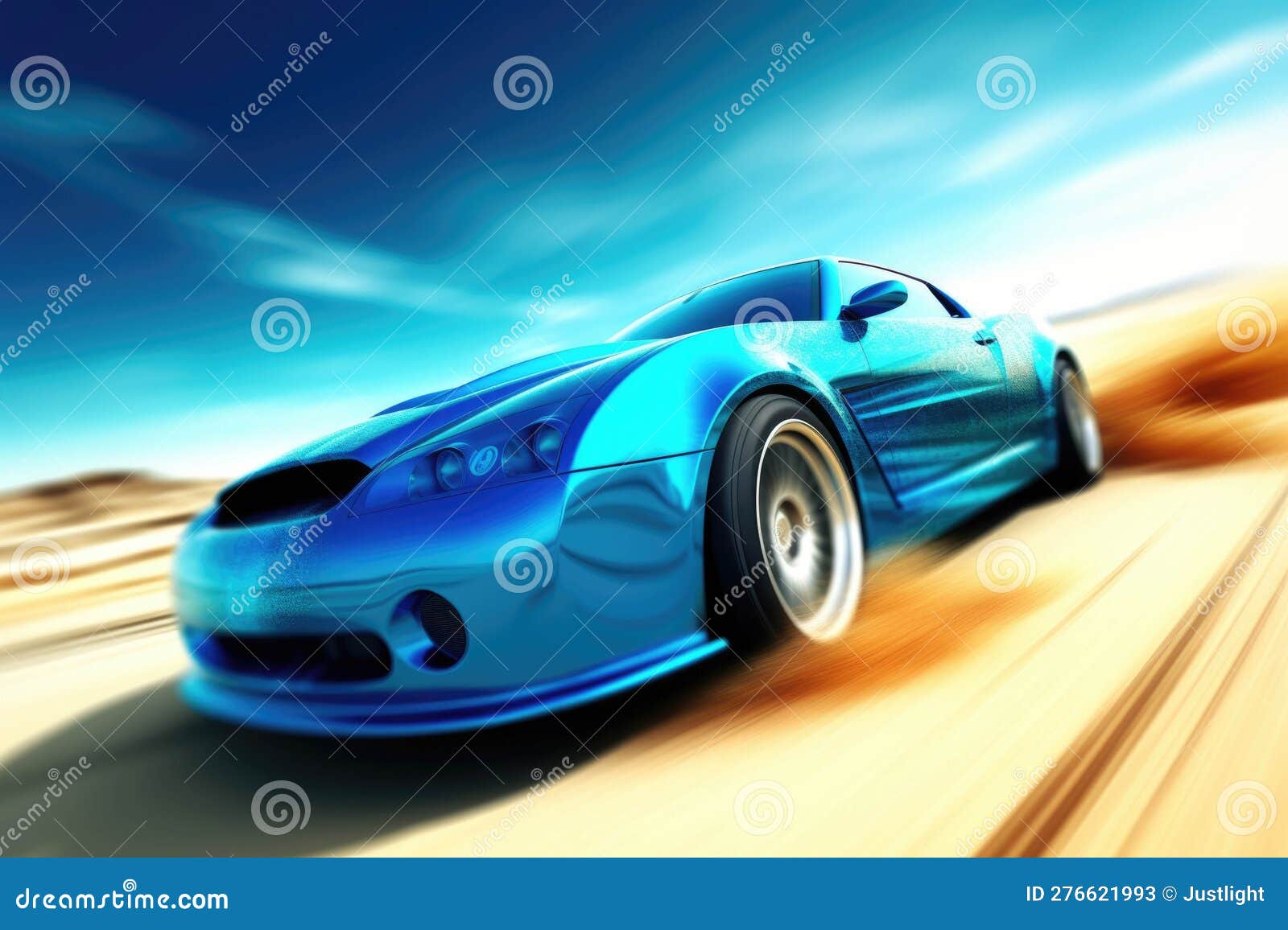 the prototype car blasting through the curves of the track the driver fiercely hugging the steering wheel as he speed