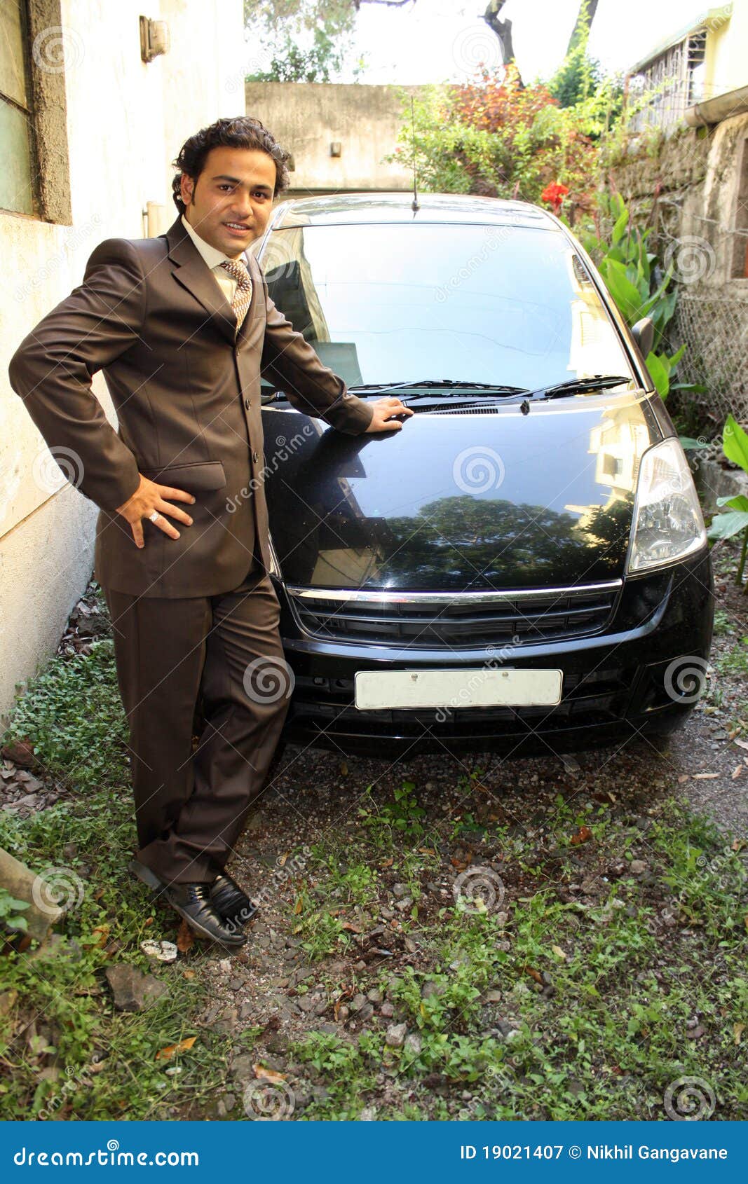 Proud Car Owner Royalty Free Stock Photography Image 19021407