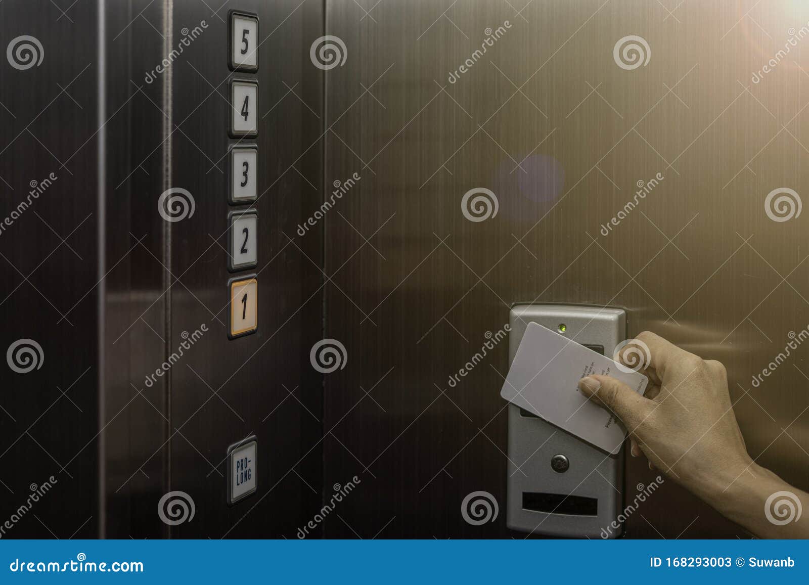 Proximity Card Keyless To Authenticate for Unlock Elevator Befor Up or