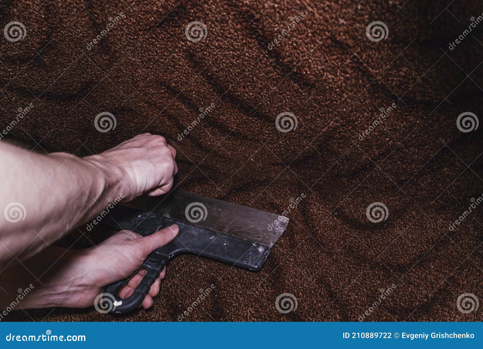 Pruning Cutting Carpet Construction Work Laying Floor Sharp Blade Knife Stock Photo Image of