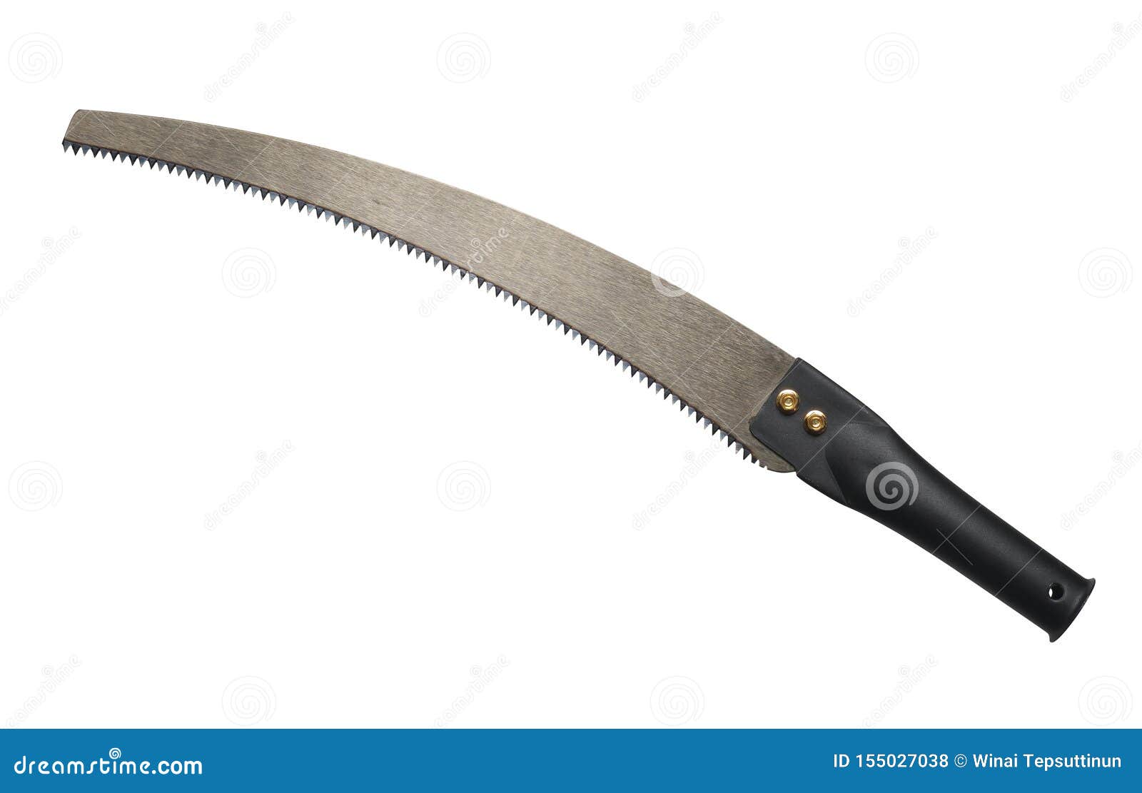 Pruning saw stock photo. Image of black, isolated, cutter 155027038
