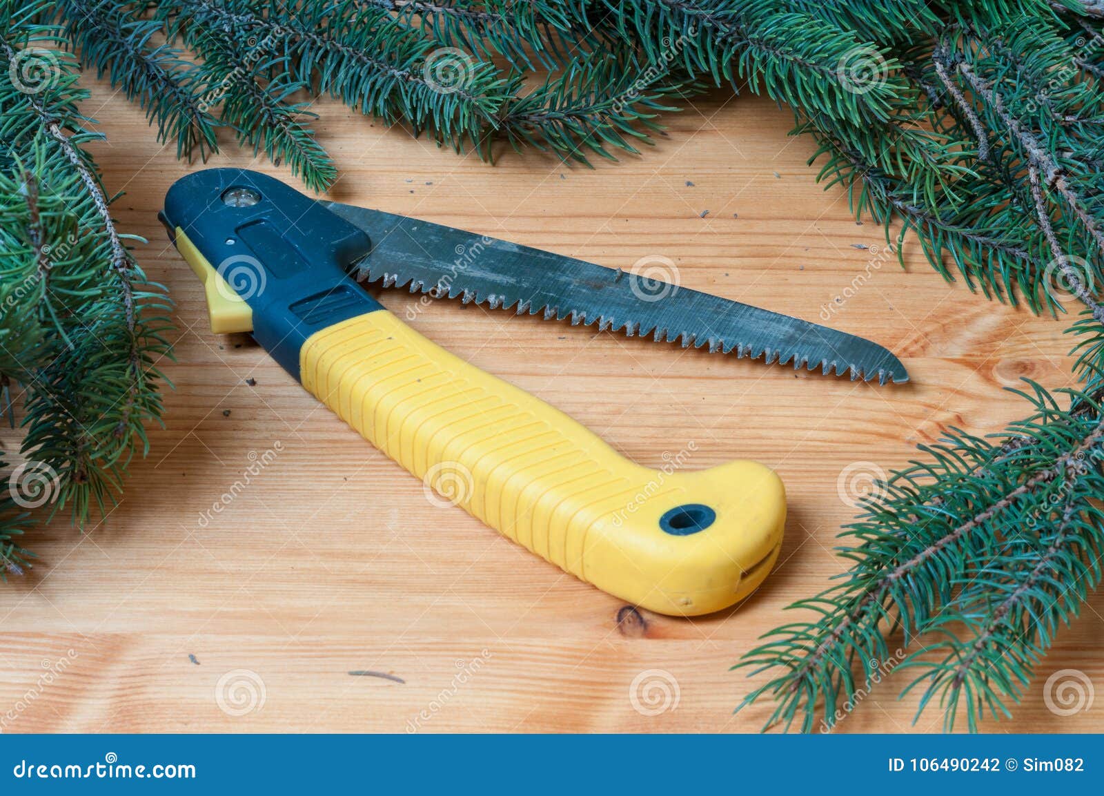 A pruning saw stock photo. Image of professional, metal 106490242