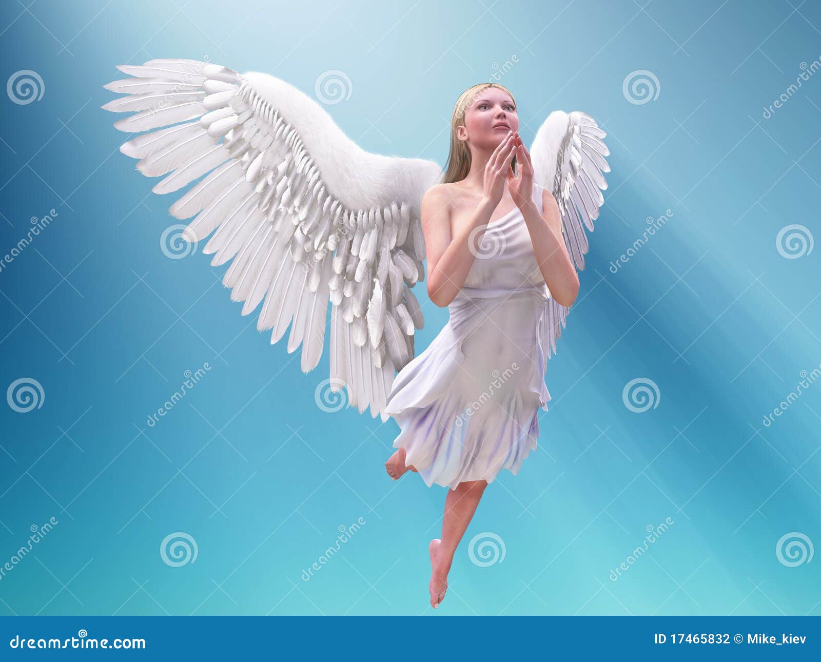 White Angel Cartoon Vector Illustration | CartoonDealer.com #33237910