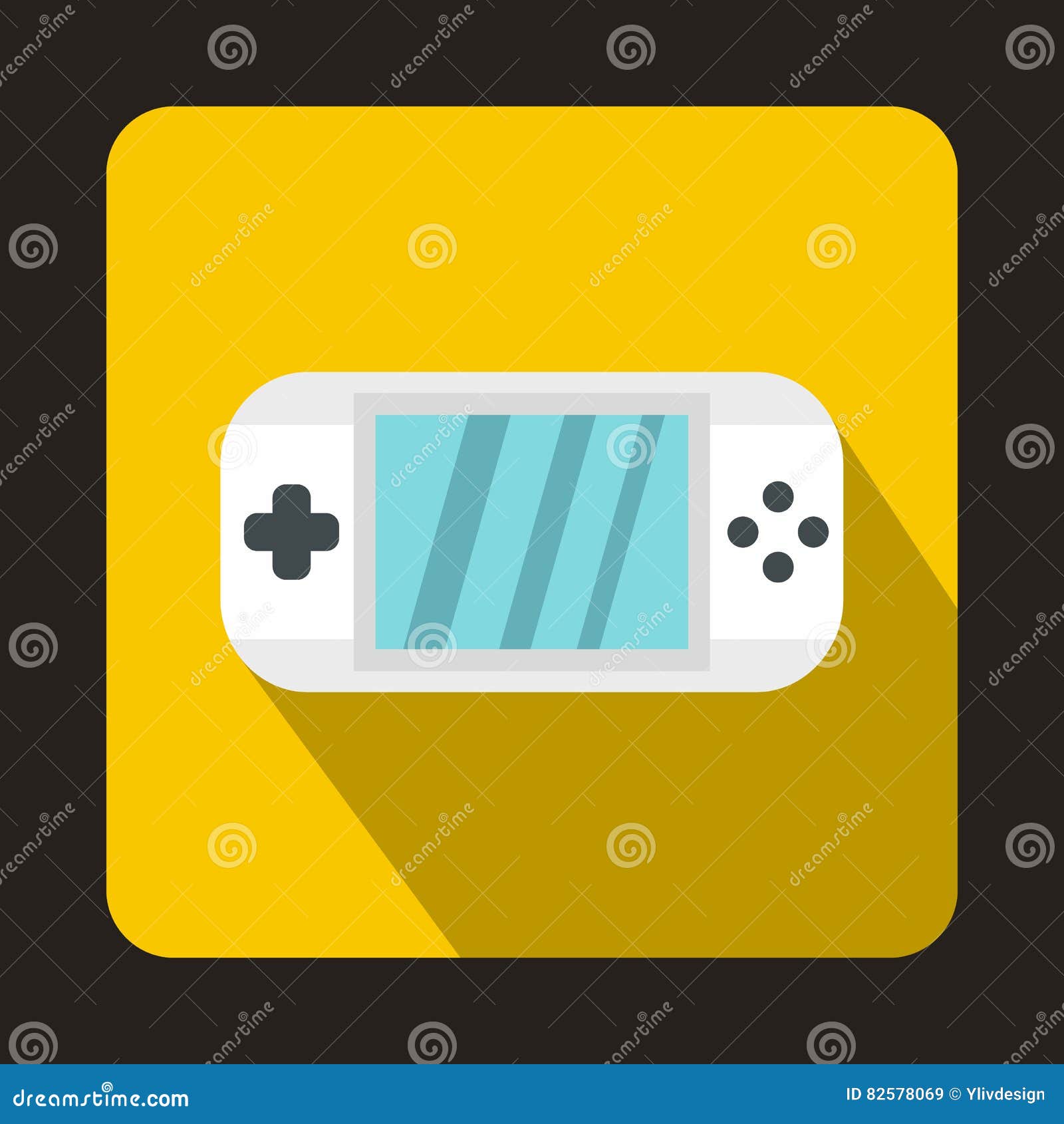 PSP icon, flat style stock vector. Illustration of gamer 82578069