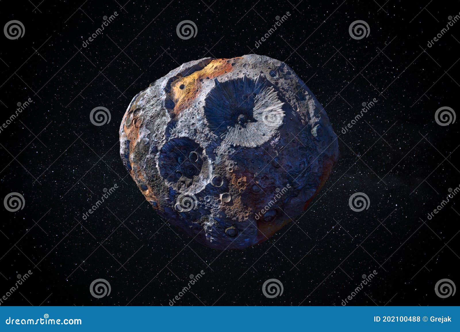 psyche asteroid in space