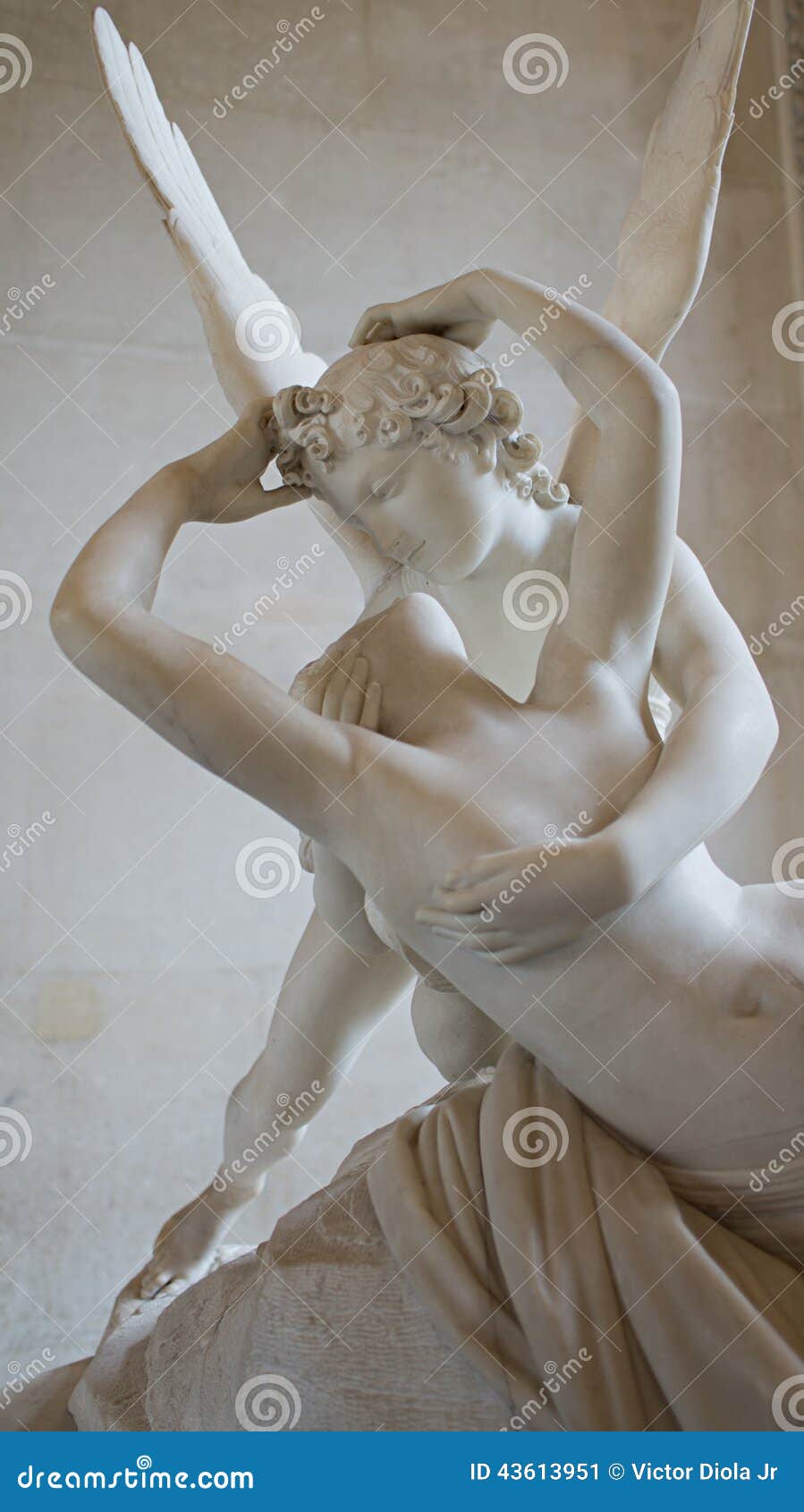 psyche revived by cupid's kiss sculpture