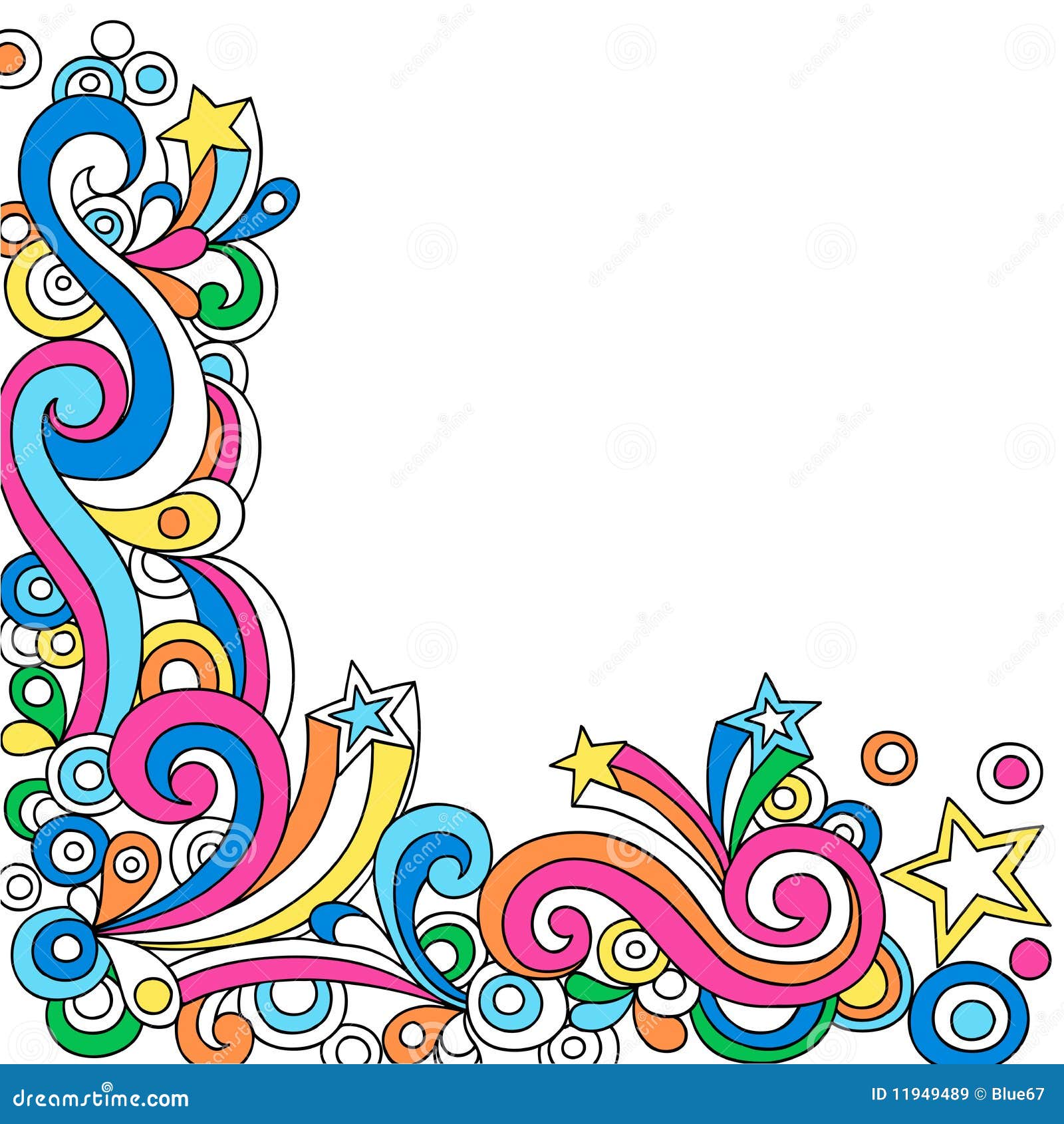 psychedelic abstract notebook doodle vector 11949489