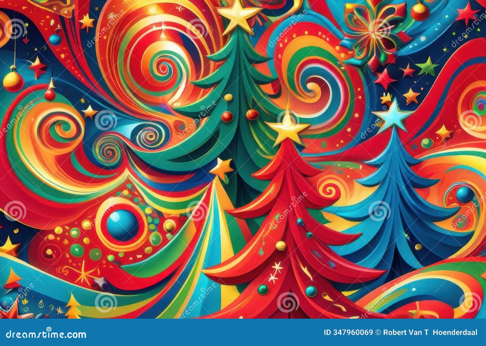 Psychedelic Christmas Decoration Wallpaper at 2-11-2024 Stock Illustration  - Illustration of mesmerizing, psychedelic: 347960069, image size:1600x1140