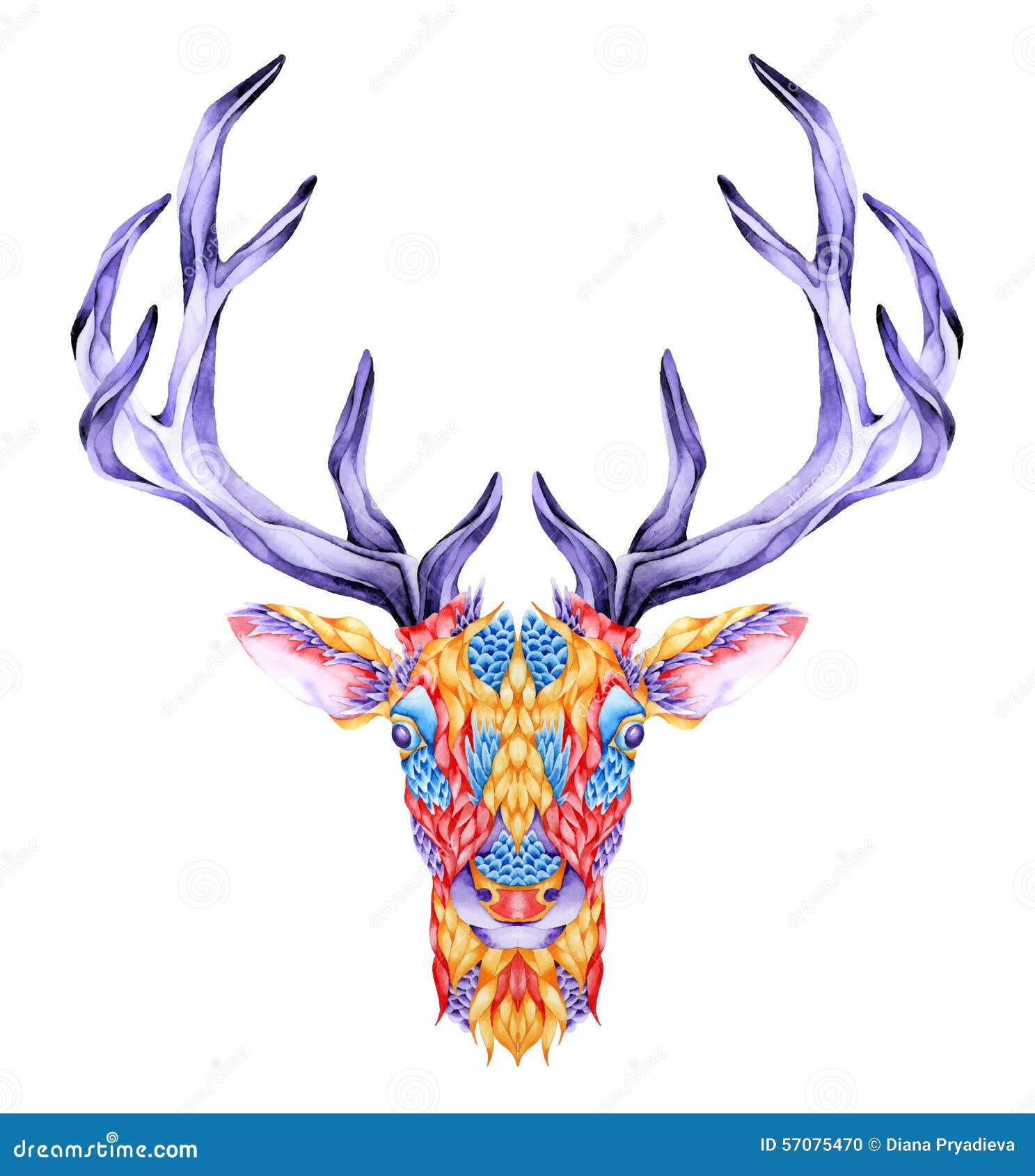 Fairy on Deer Skull Tattoo Design by sharshar27 on DeviantArt