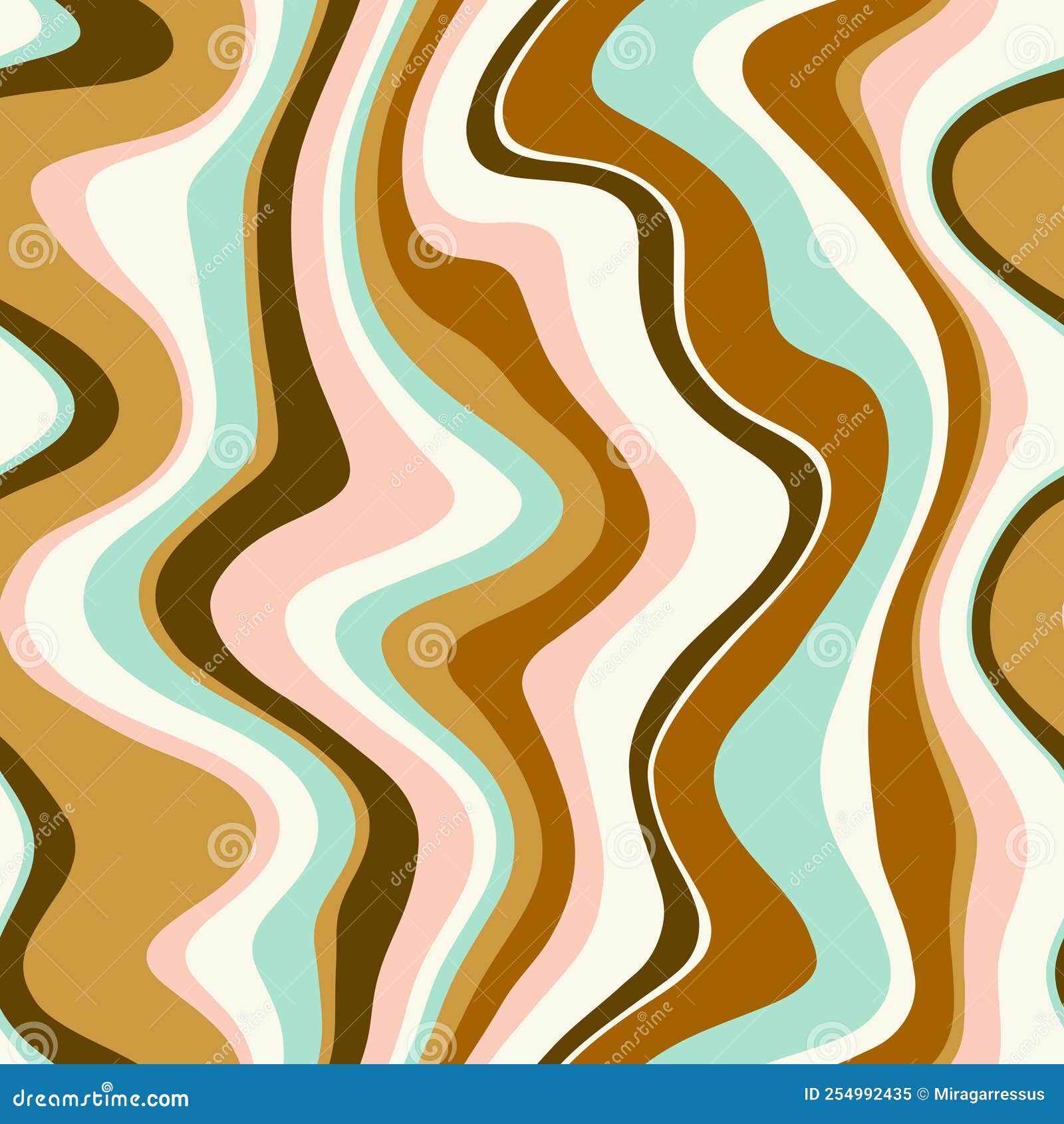 seamless  pattern with groovy psychedelic weaves.