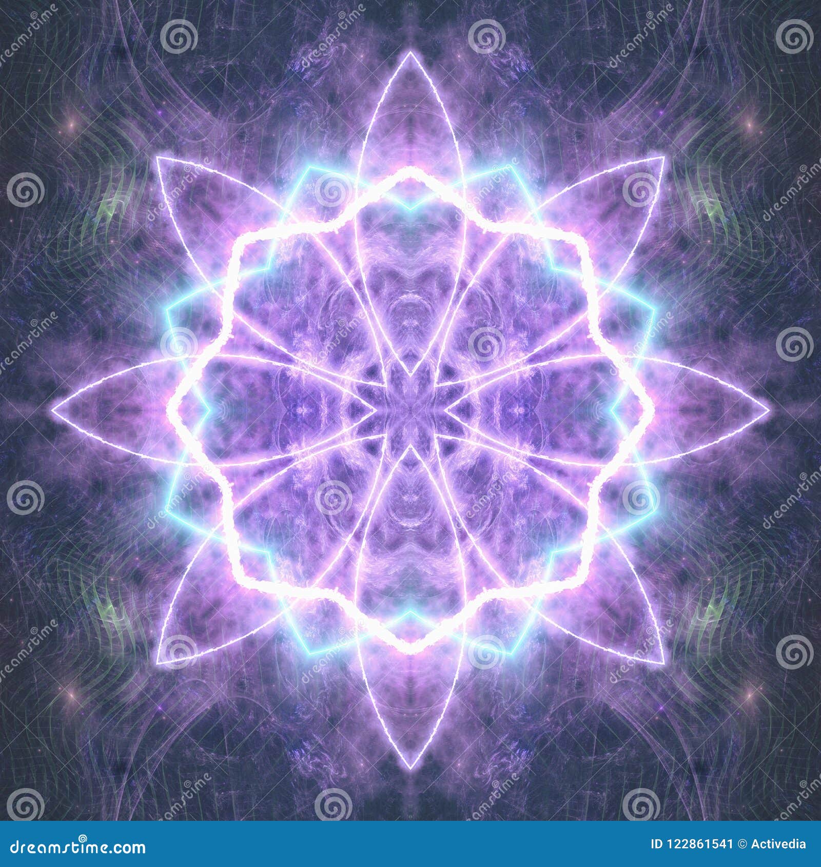 Psychedelic Music Album Cover Art Stock Illustration Illustration Of Symmetric Spirituality 122861541
