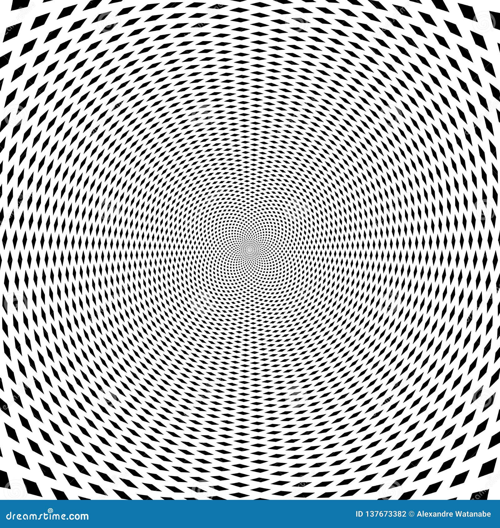 Psychedelic Optical Spin Illusion Background Stock Illustration ...