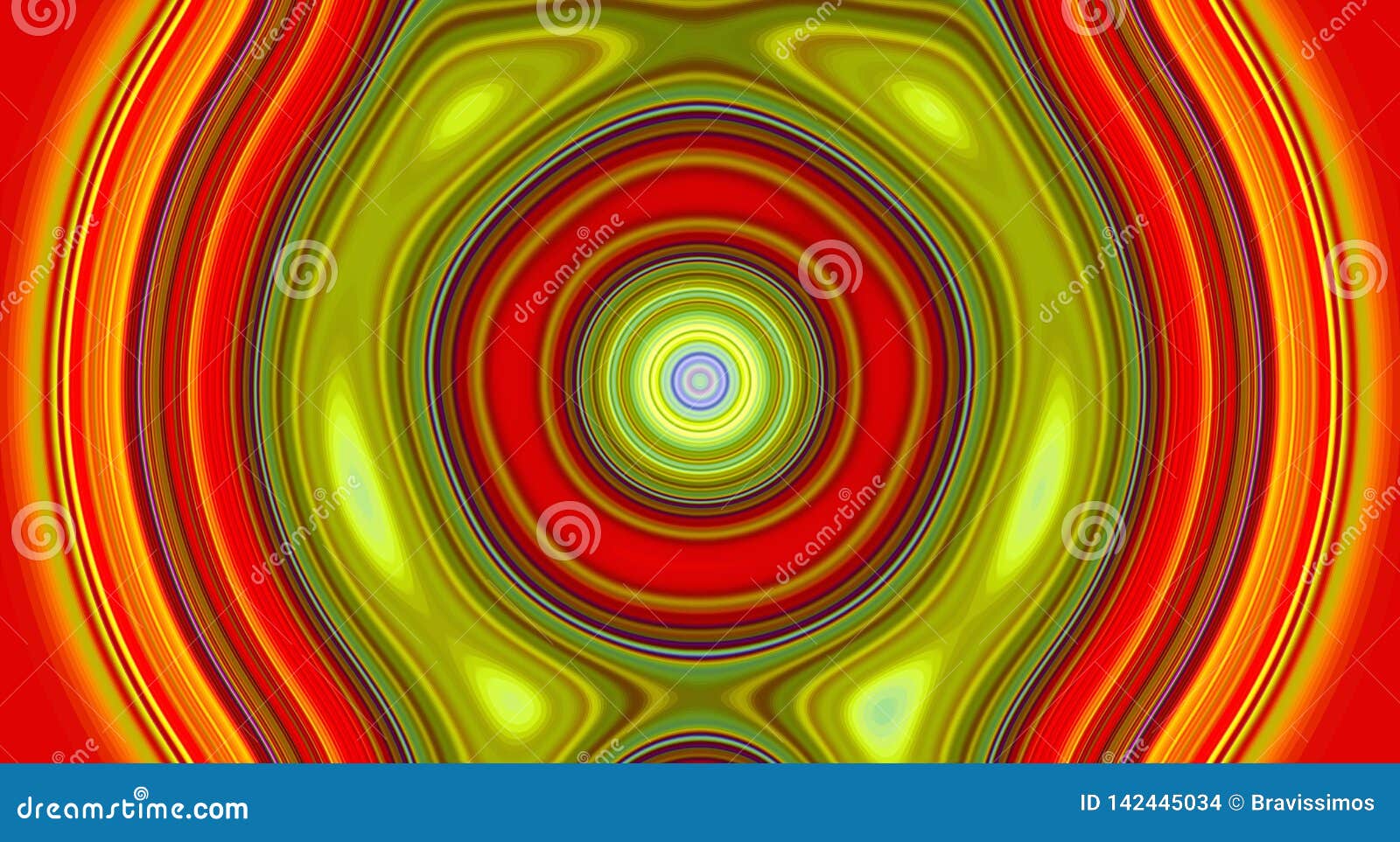 Psychedelic Symmetry Abstract Pattern and Hypnotic Background, Color ...