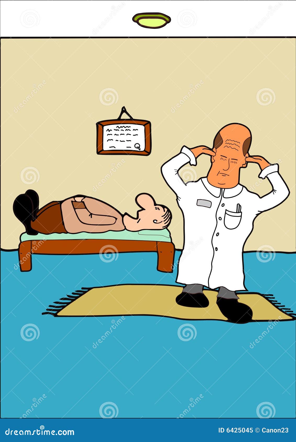 Psychiatrist stock vector. Illustration of listen, unemployed 6425045