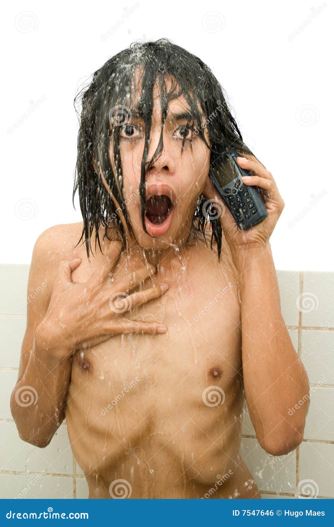 Psycho Shower Portrait Stock Photo Image Of Long Asia