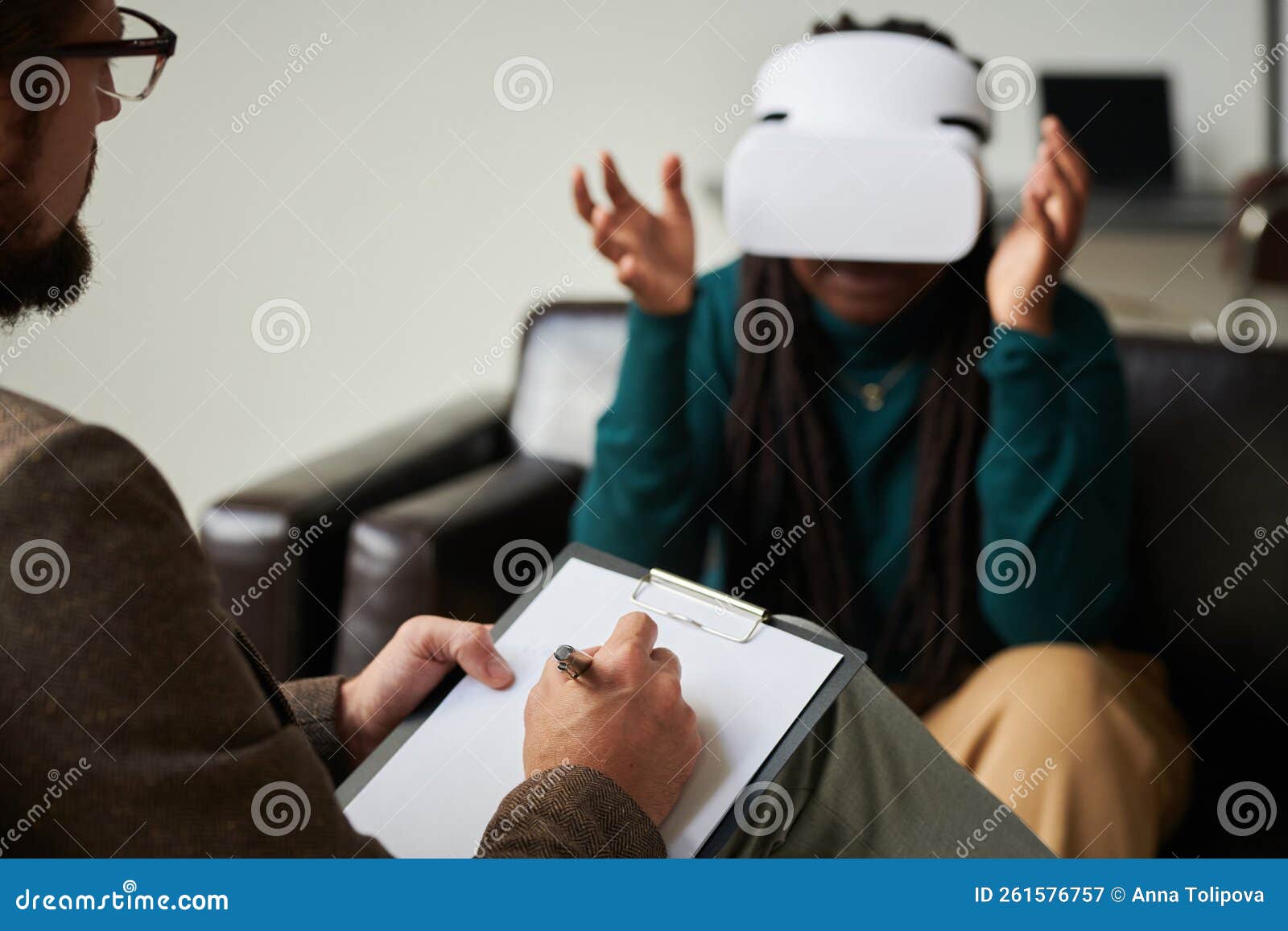 Psychologist Making Notes during Therapy Stock Image Image of note