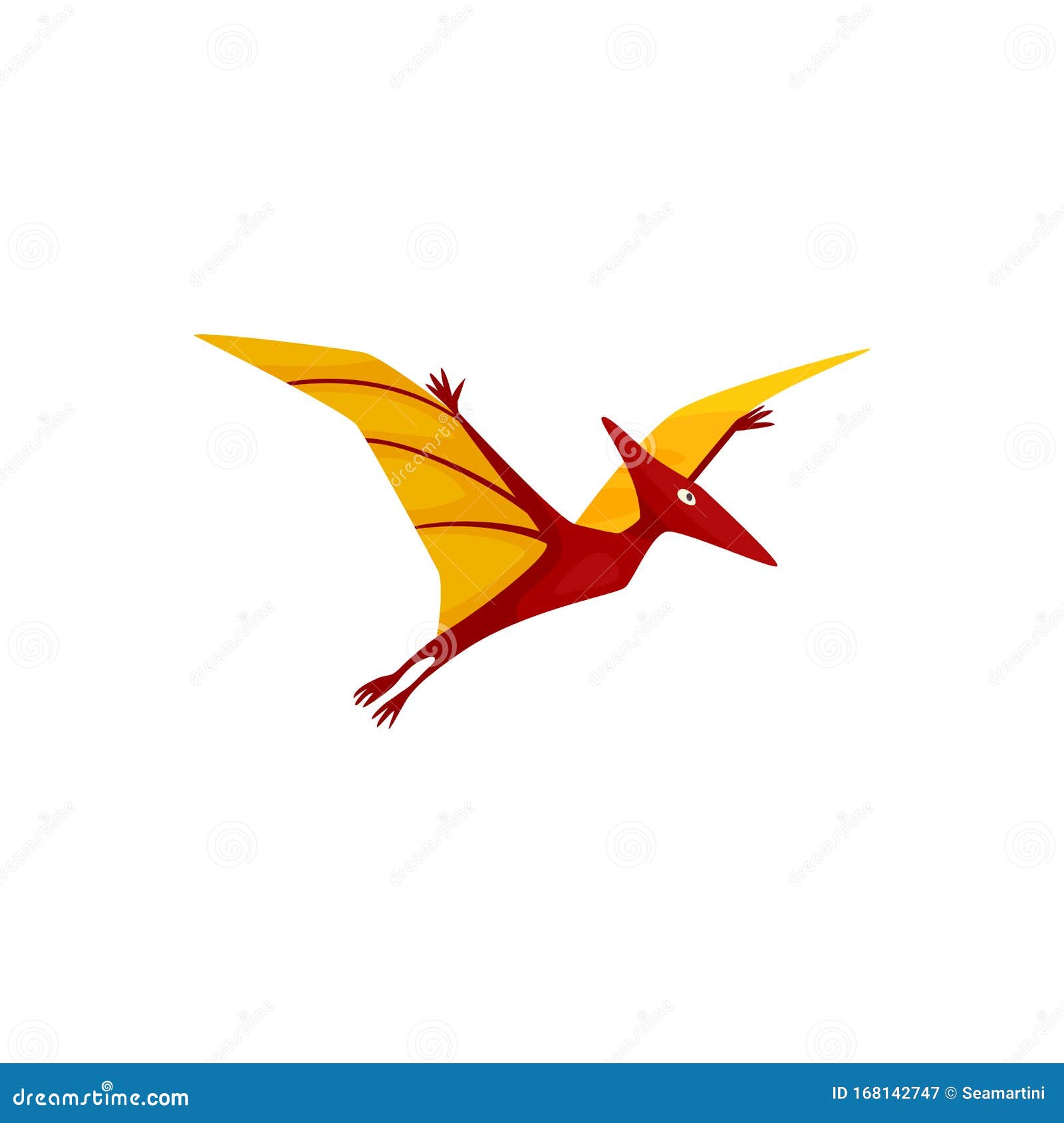 Pterodáctilo, dinossauro voador imagem vetorial de Perysty© 270584014