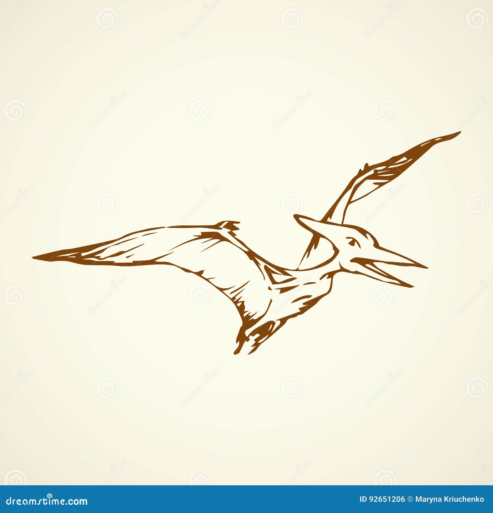 pterodactyl.  drawing