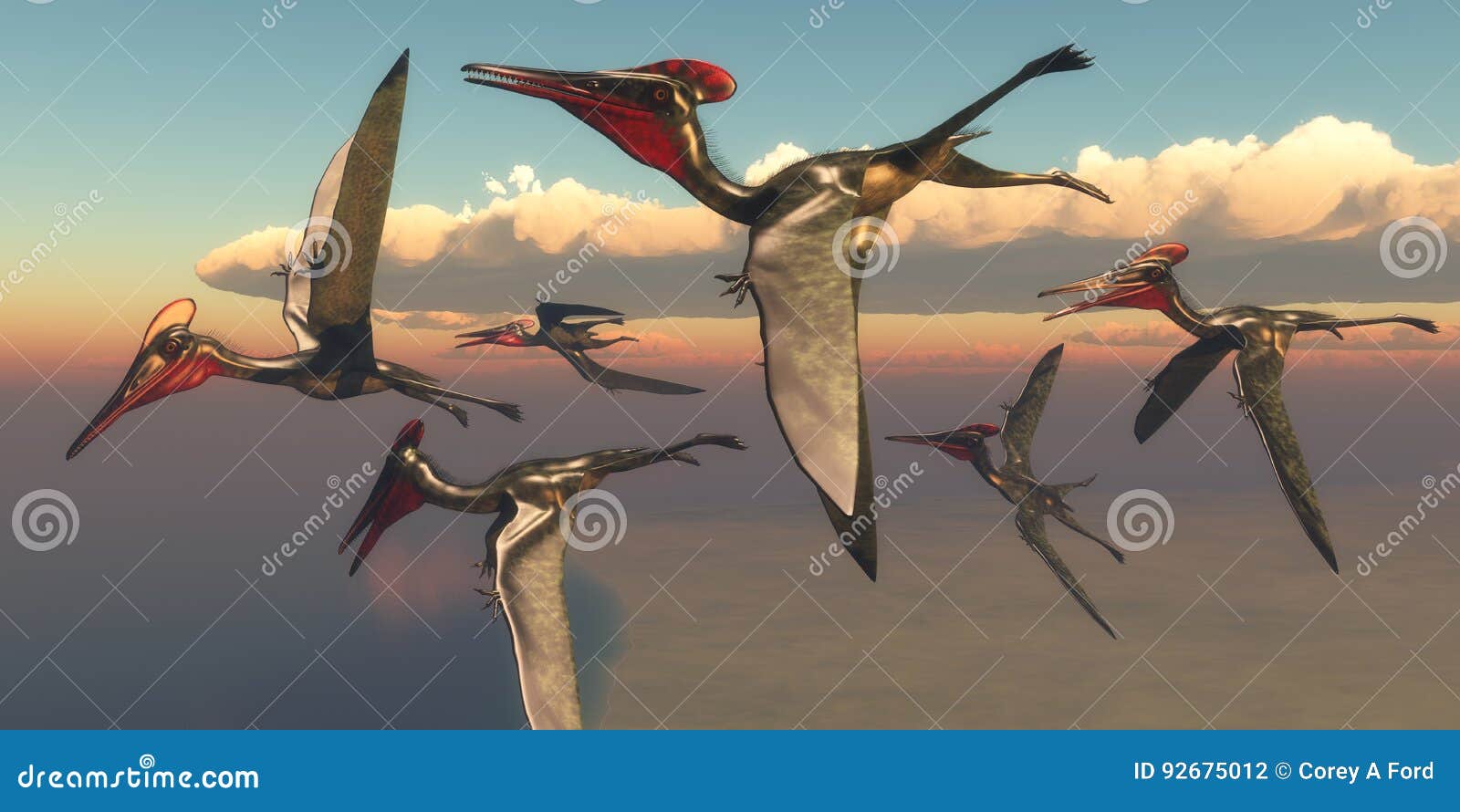 pterodactylus pterosaurs in flight