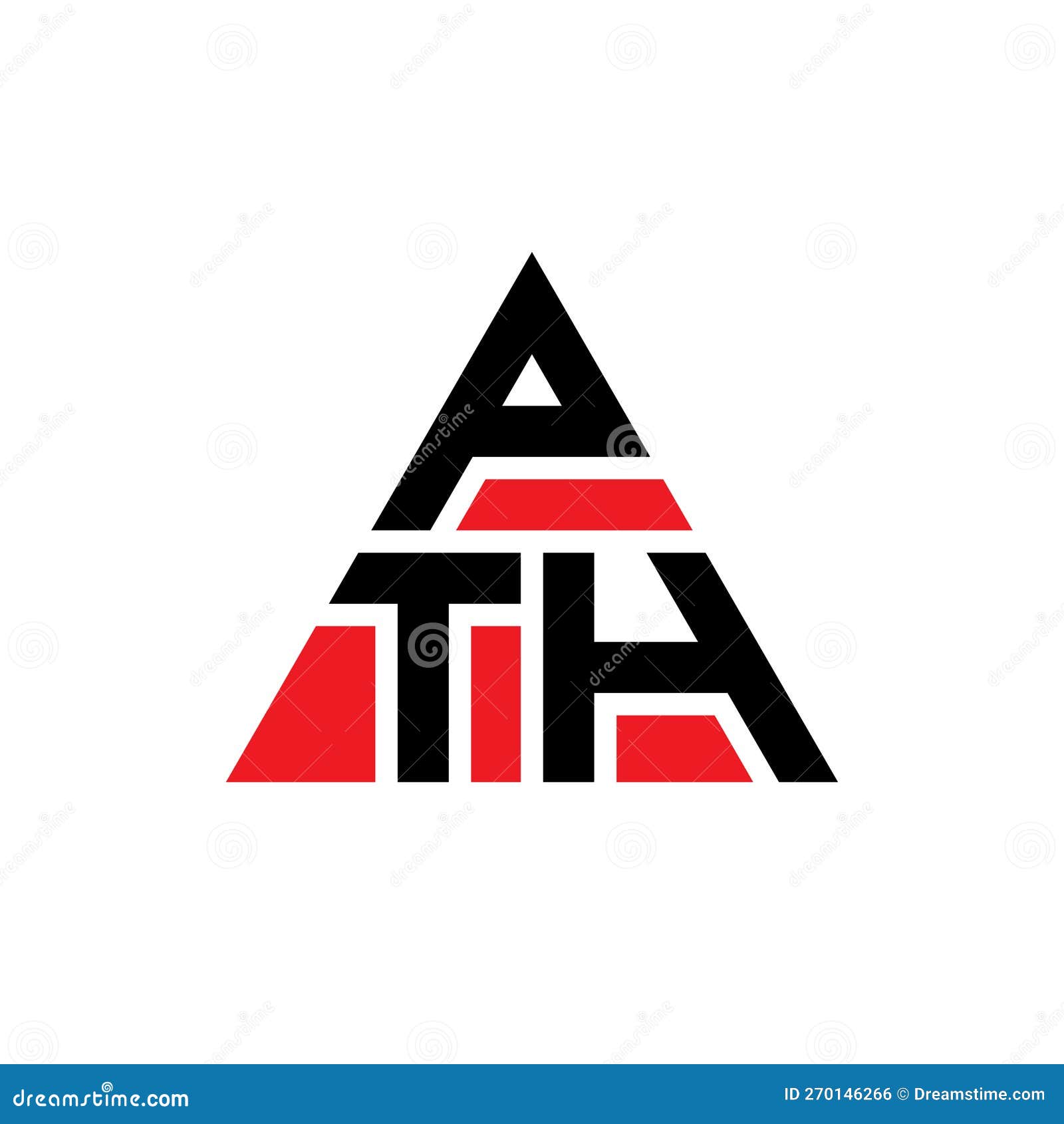 pth triangle letter logo  with triangle . pth triangle logo  monogram. pth triangle  logo template with red