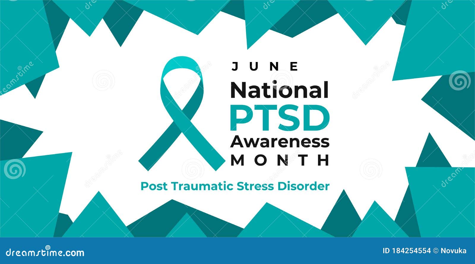 PTSD Awareness Month. Post Traumatic Stress Disorder. Vector ...