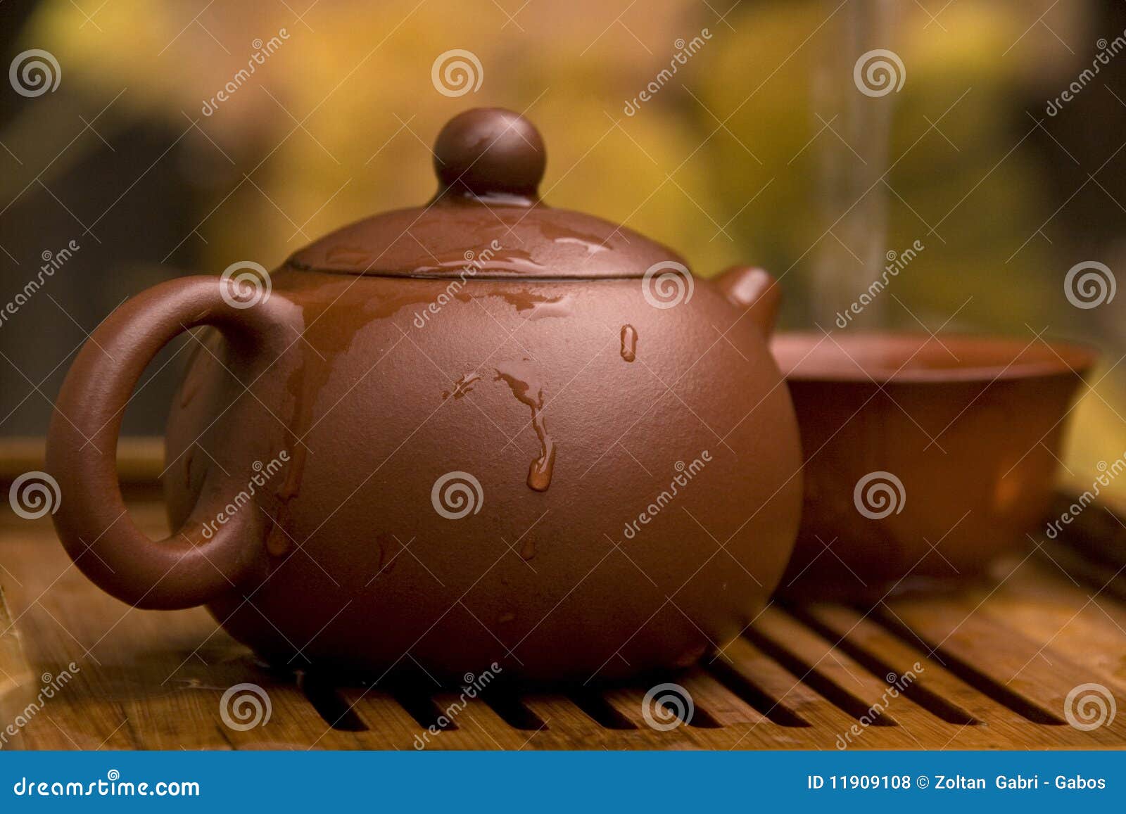Pu Erh Tea Set stock photo. Image of culture, oriental 11909108
