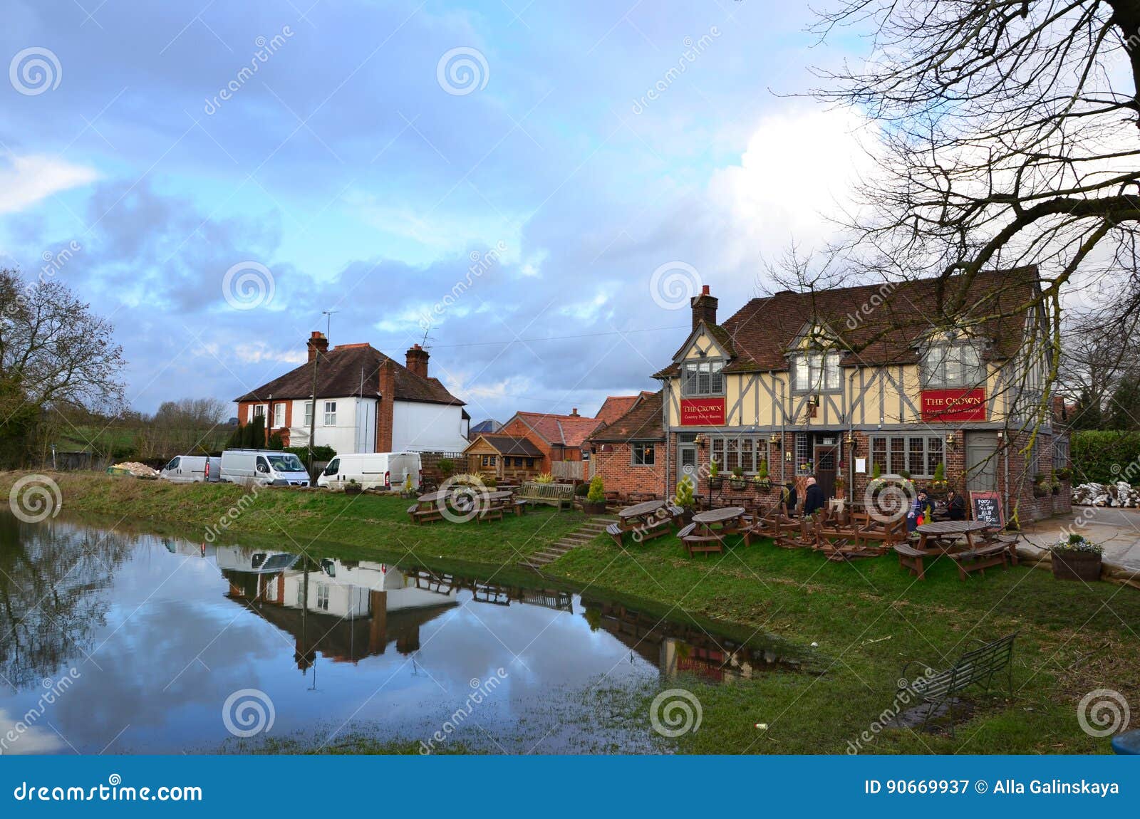 Pub on the River Thames in England. Bray Editorial Photography Image