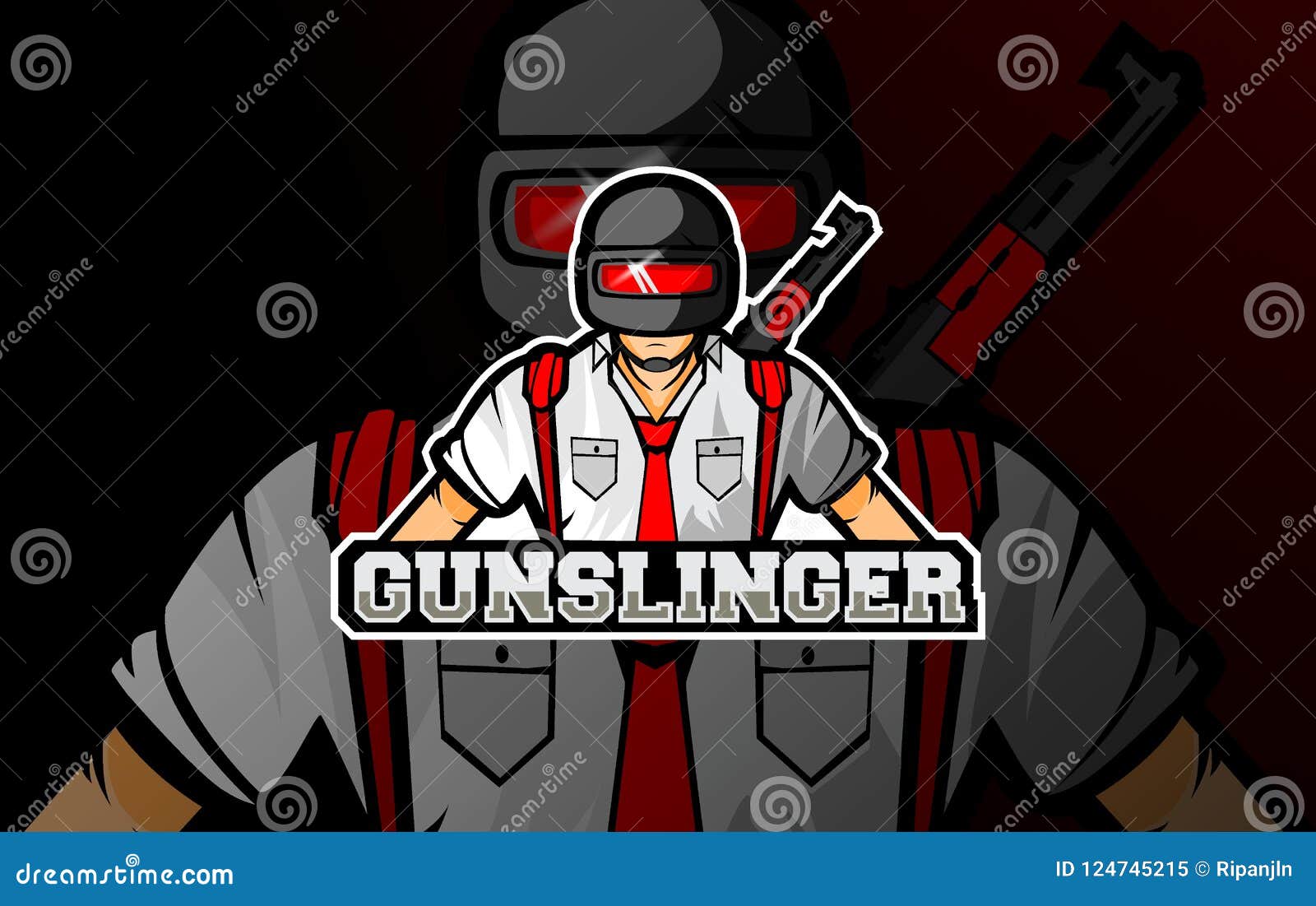 PUBG Logo Mascot, Gaming Esport Stock Vector - Illustration of ...