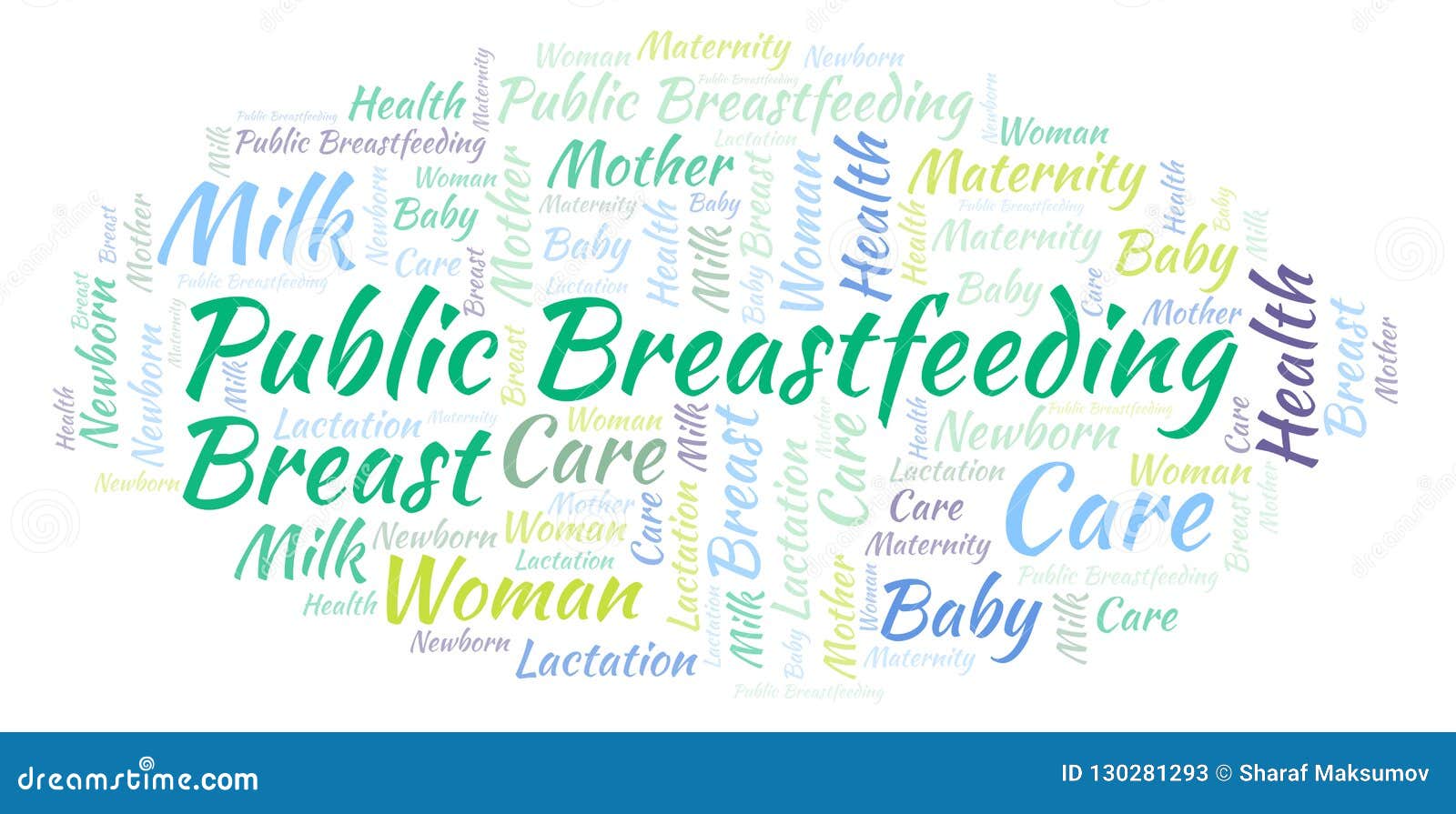 Public Breastfeeding Word Cloud. Stock Illustration Illustration of