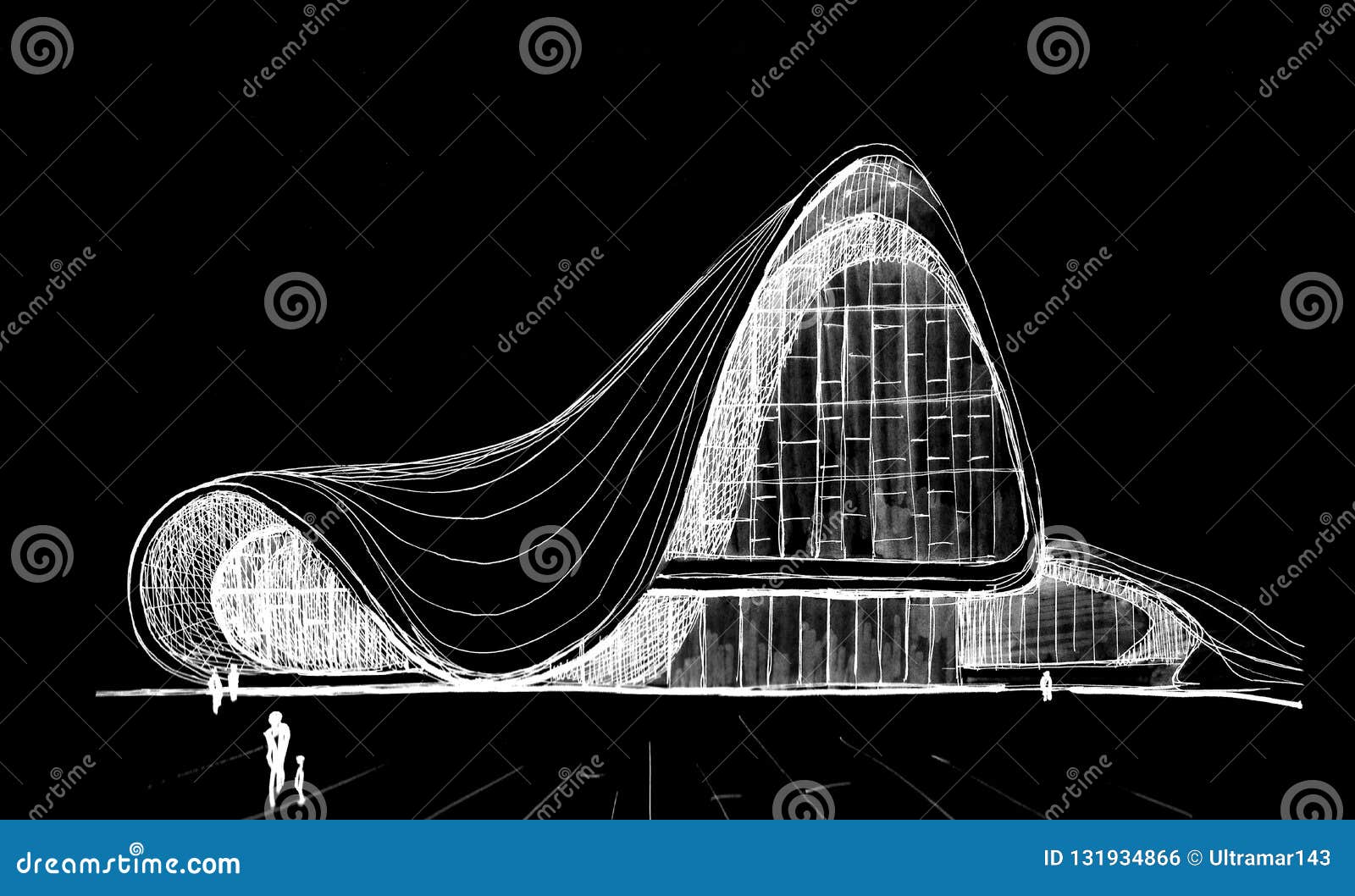 Heydar Aliyev Center Sketches