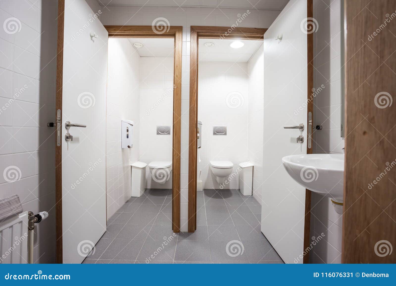 Doors From Toilets And Sinks Stock Image Image Of Close