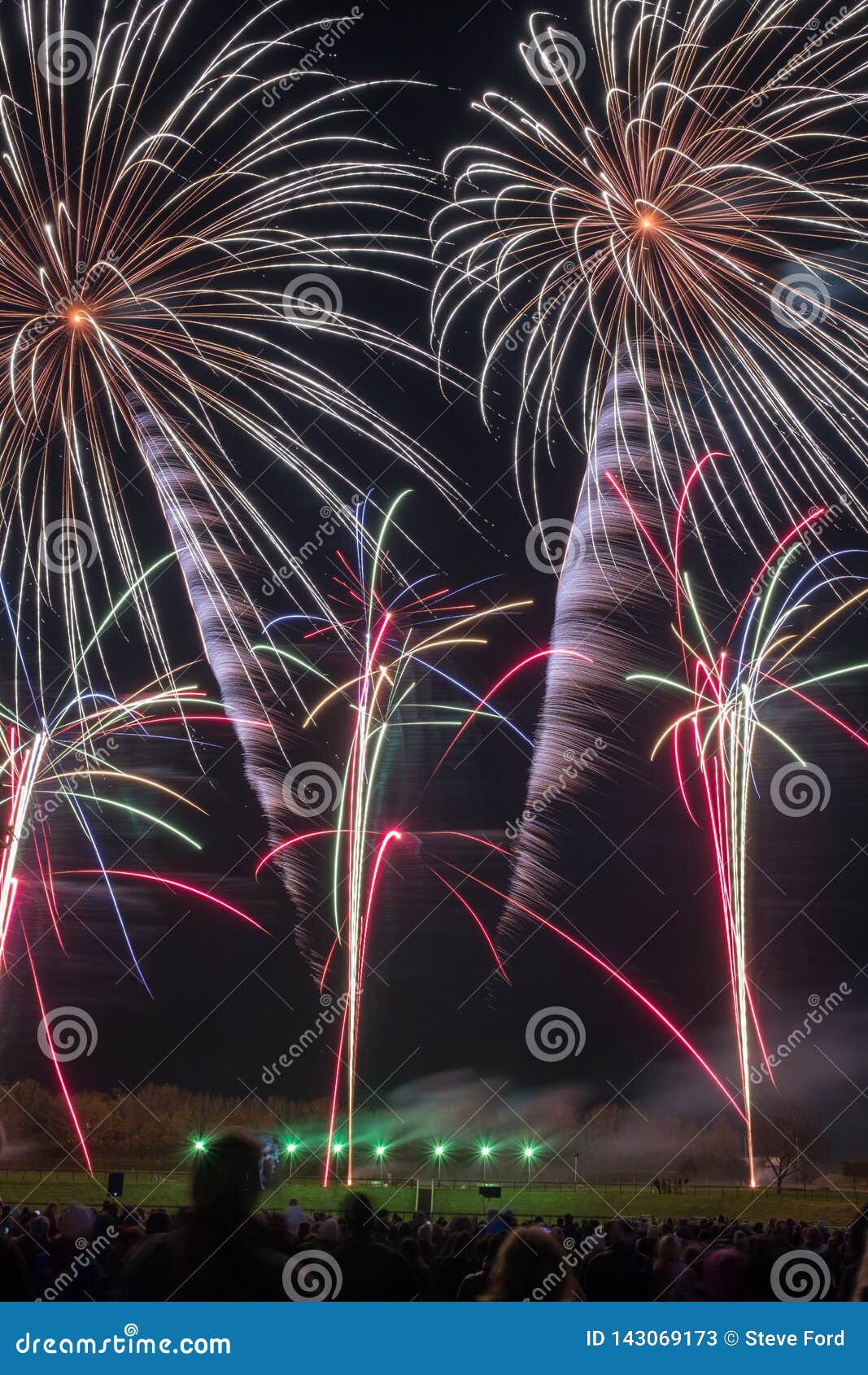 A Public Firework Display in Celebration of Bonfire Night at Westpoint